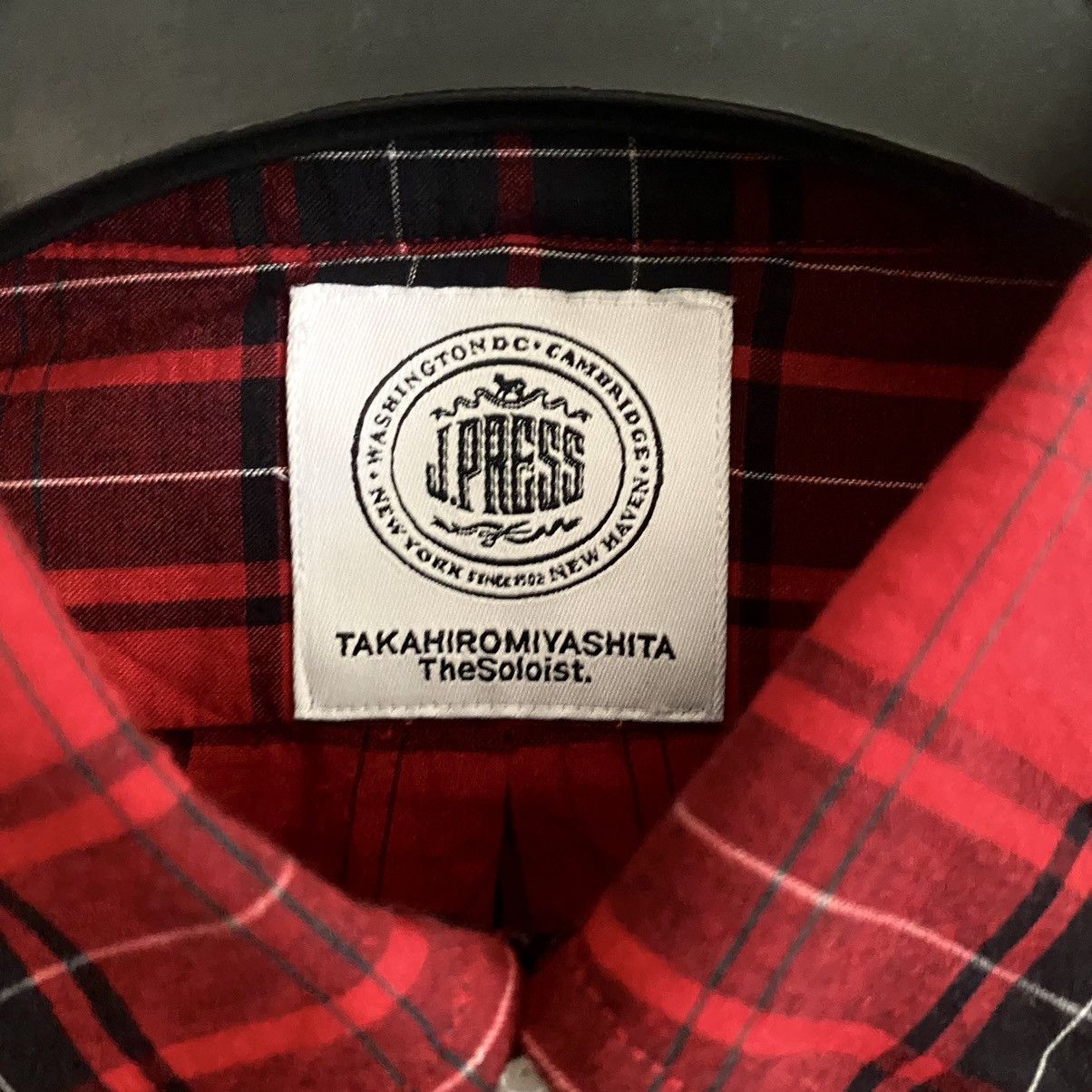 Takahiromiyashita The Soloist. SS19 Plaid Button-Down Collar Shirt Size US M / EU 48-50 / 2 - 12 Thumbnail