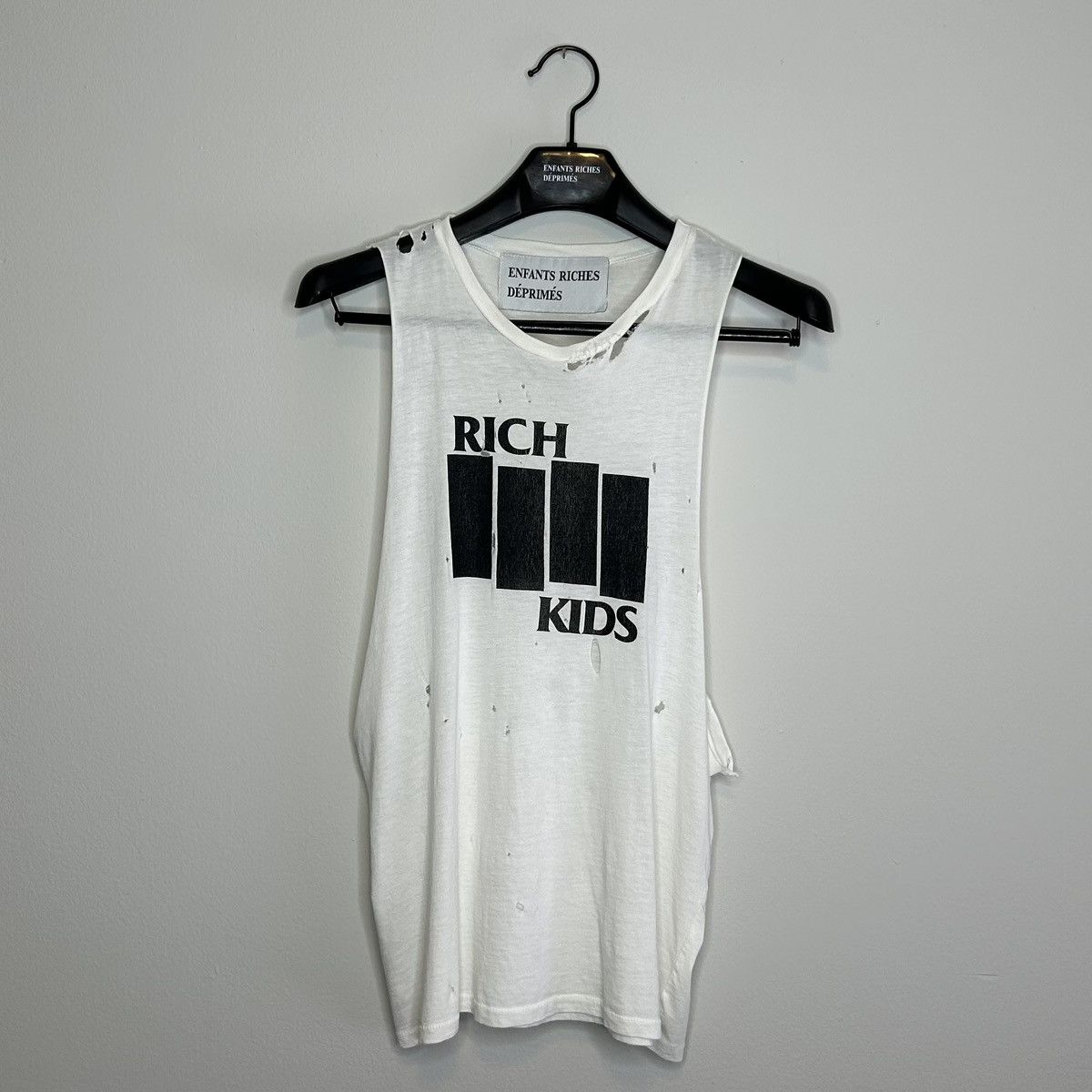 Enfants Riches Deprimes GRAIL RICH KIDS BLACK FLAG TANK TOP | Grailed