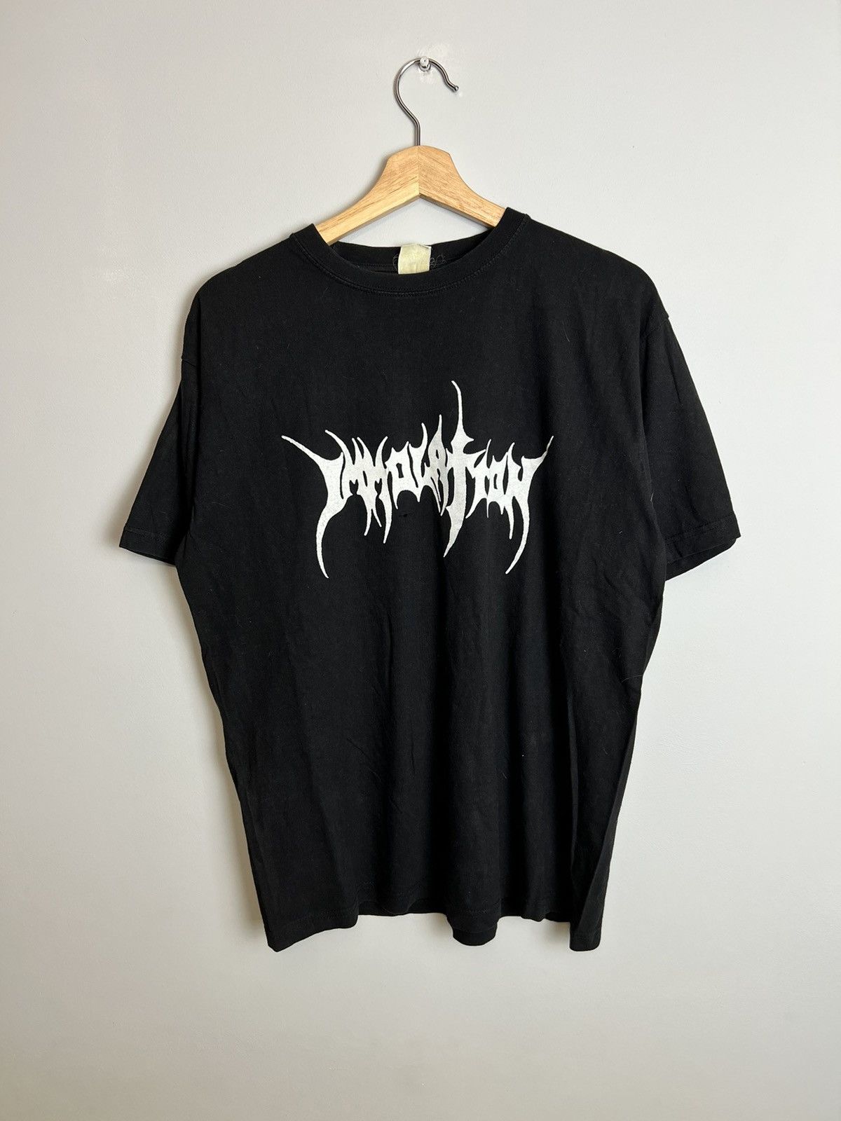 Band Tees Rare 90s Vintage Immolation Logo Metal Band Tshirt Grail Size US L / EU 52-54 / 3 - 1 Thumbnail