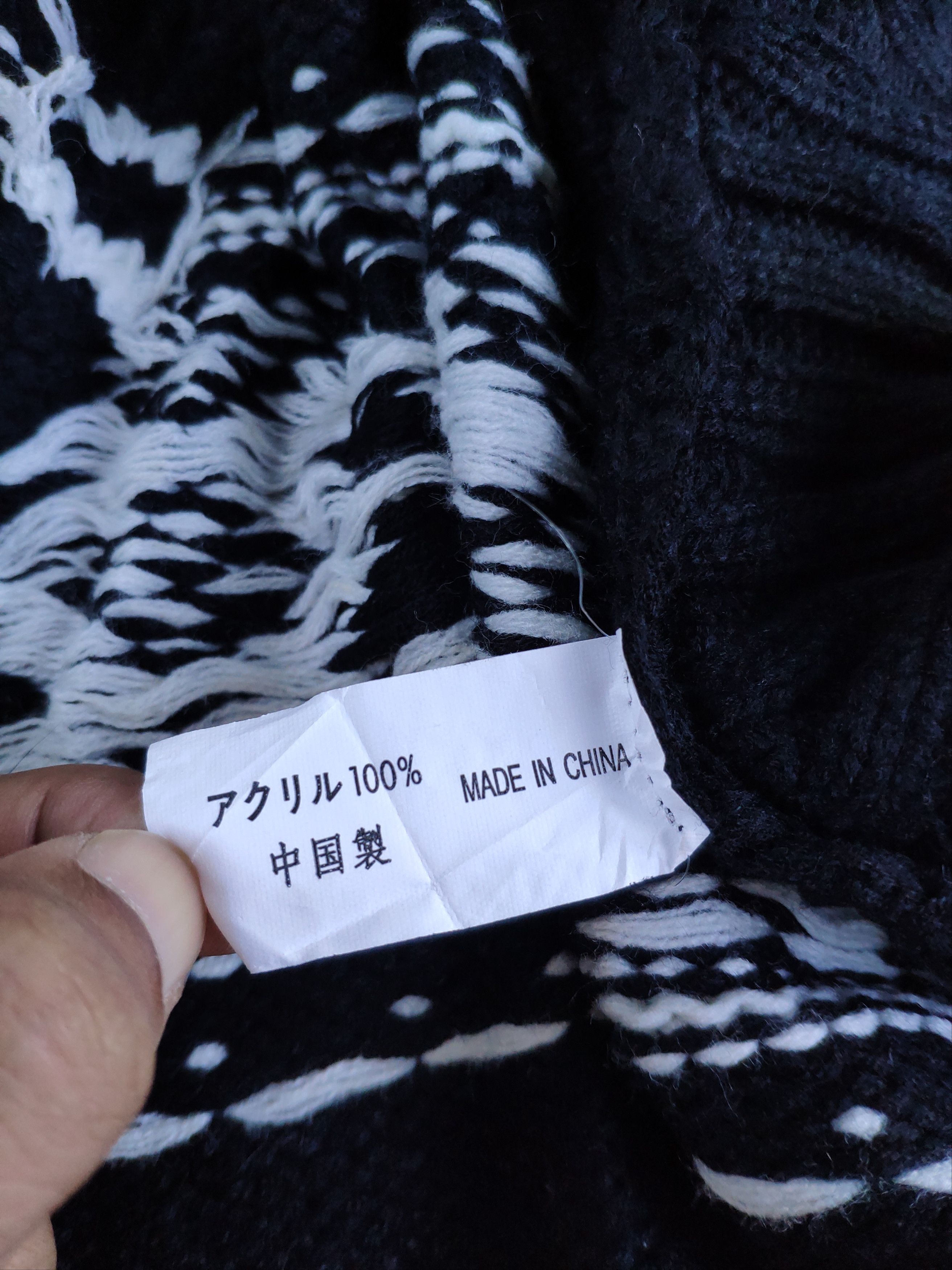 Japanese Brand × Native Steal 💥 Poncho Native Scarf Knit Wool Size ONE SIZE - 7 Thumbnail