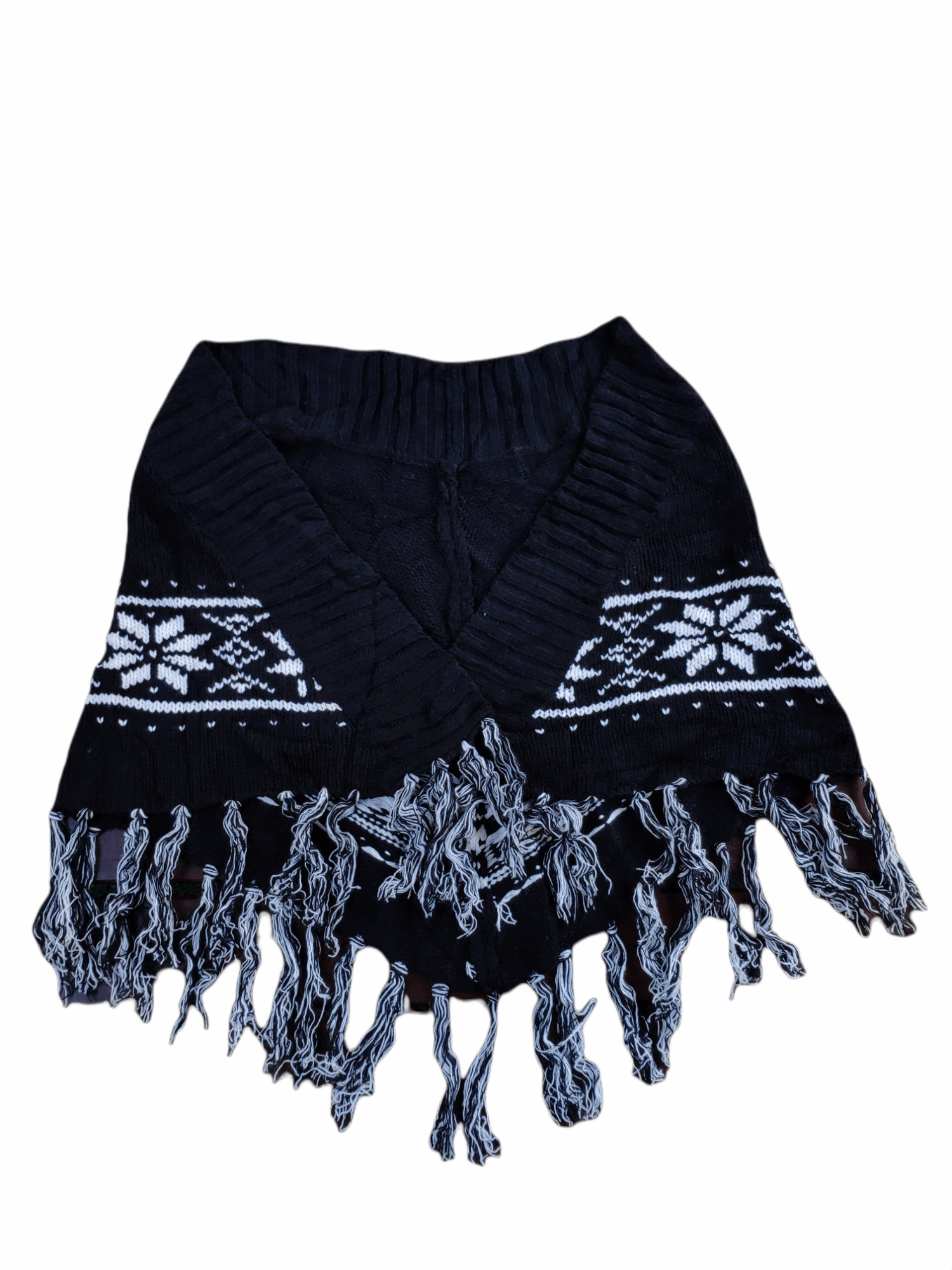 Japanese Brand × Native Steal 💥 Poncho Native Scarf Knit Wool Size ONE SIZE - 8 Thumbnail