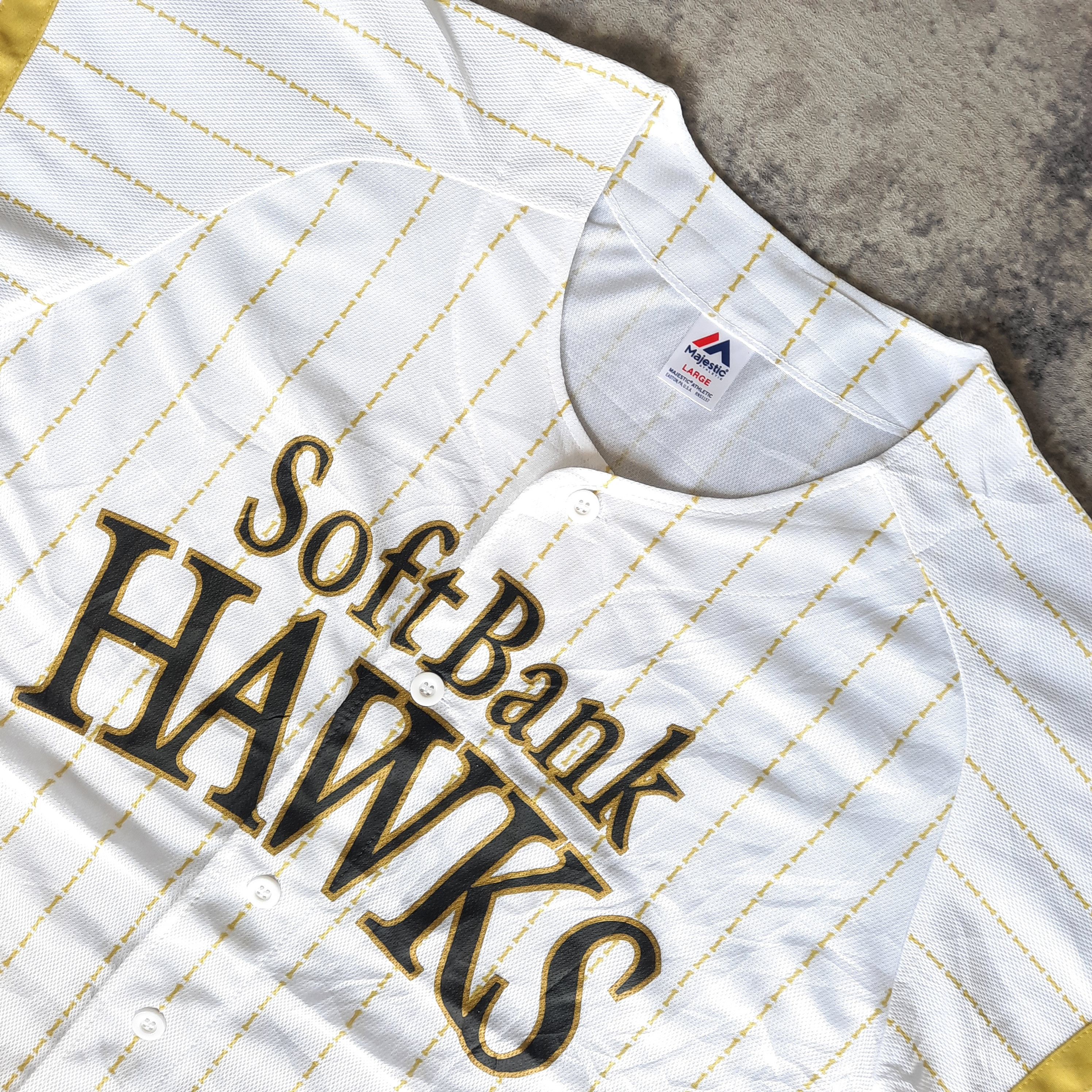 Japanese Brand × Majestic 🔥Majestic NPB fukuoka softbank hawks baseball jersey Size US M / EU 48-50 / 2 - 2 Thumbnail