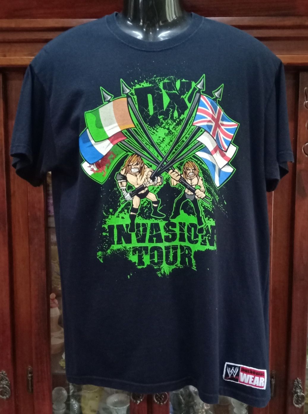 Band Tees × Vintage × WWE Vintage WWE DX : Invasion Tour 2009 T-shirt Size US L / EU 52-54 / 3 - 1 Thumbnail