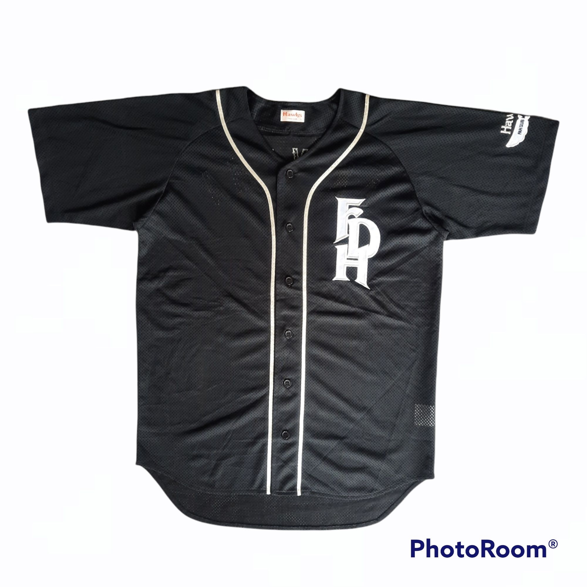 image of Mlb Vintage Npb Hawks 'akiyama No 1' Baseball Jersey, Men's (Size Large)