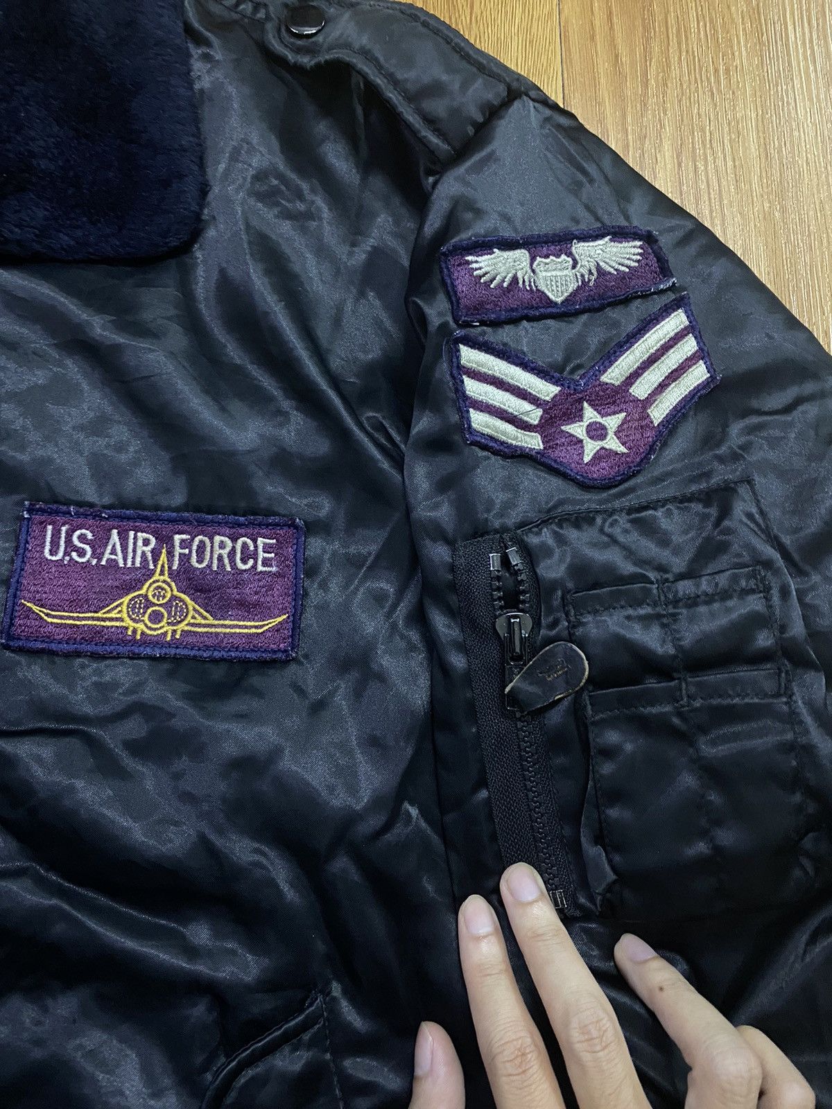 Japanese Brand Japanese brand US Air Force Patch Logo type MA 1 Jacket Size US L / EU 52-54 / 3 - 5 Thumbnail