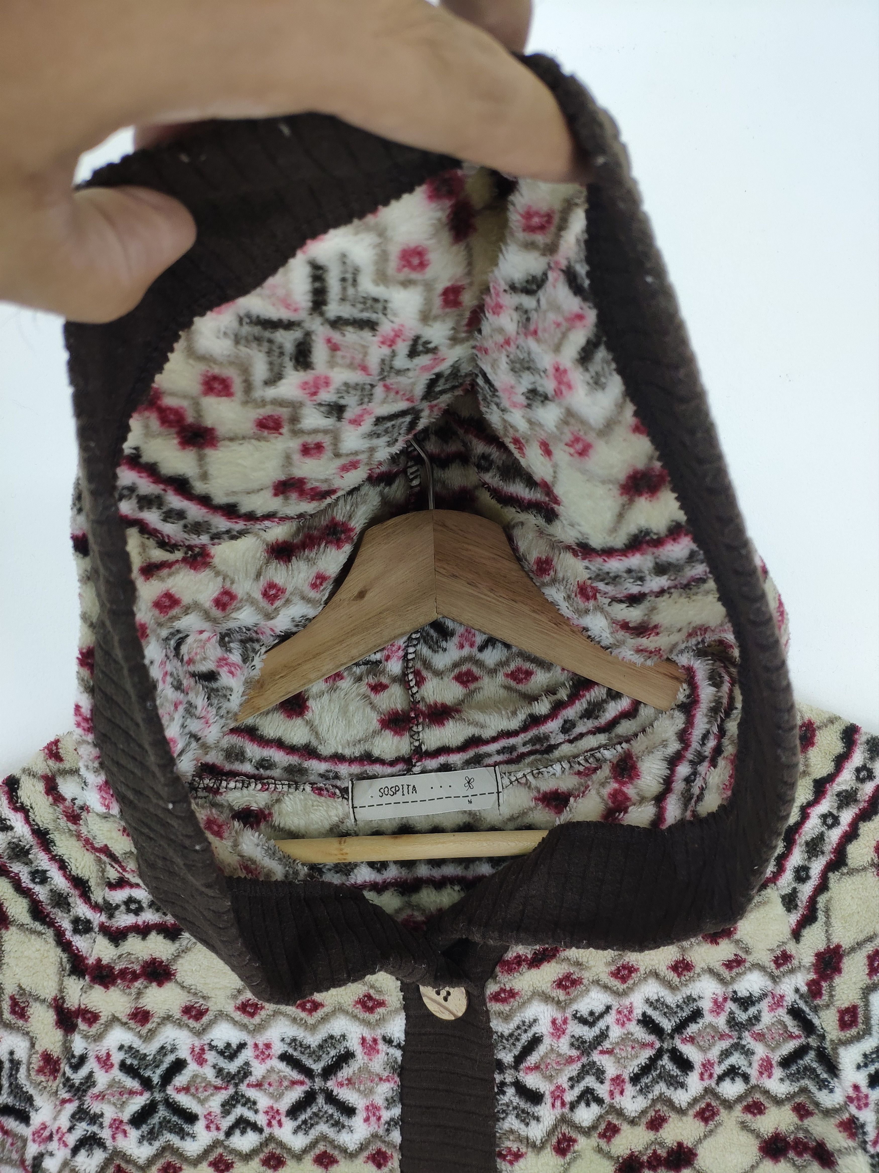 Japanese Brand × Native Fleece Cardigan Hoodie Native Style by SOSPITA Size M / US 6-8 / IT 42-44 - 11 Thumbnail