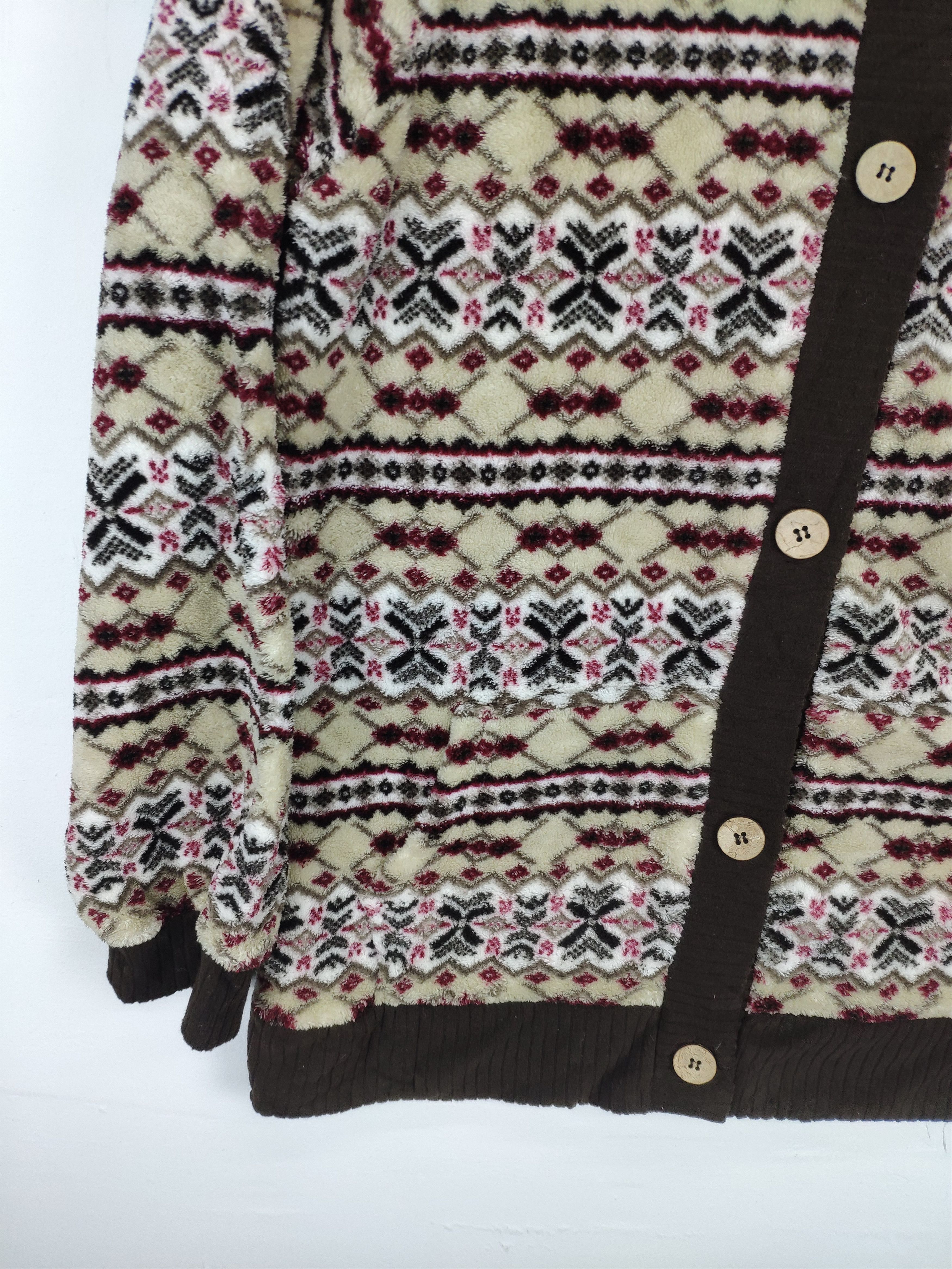 Japanese Brand × Native Fleece Cardigan Hoodie Native Style by SOSPITA Size M / US 6-8 / IT 42-44 - 6 Thumbnail