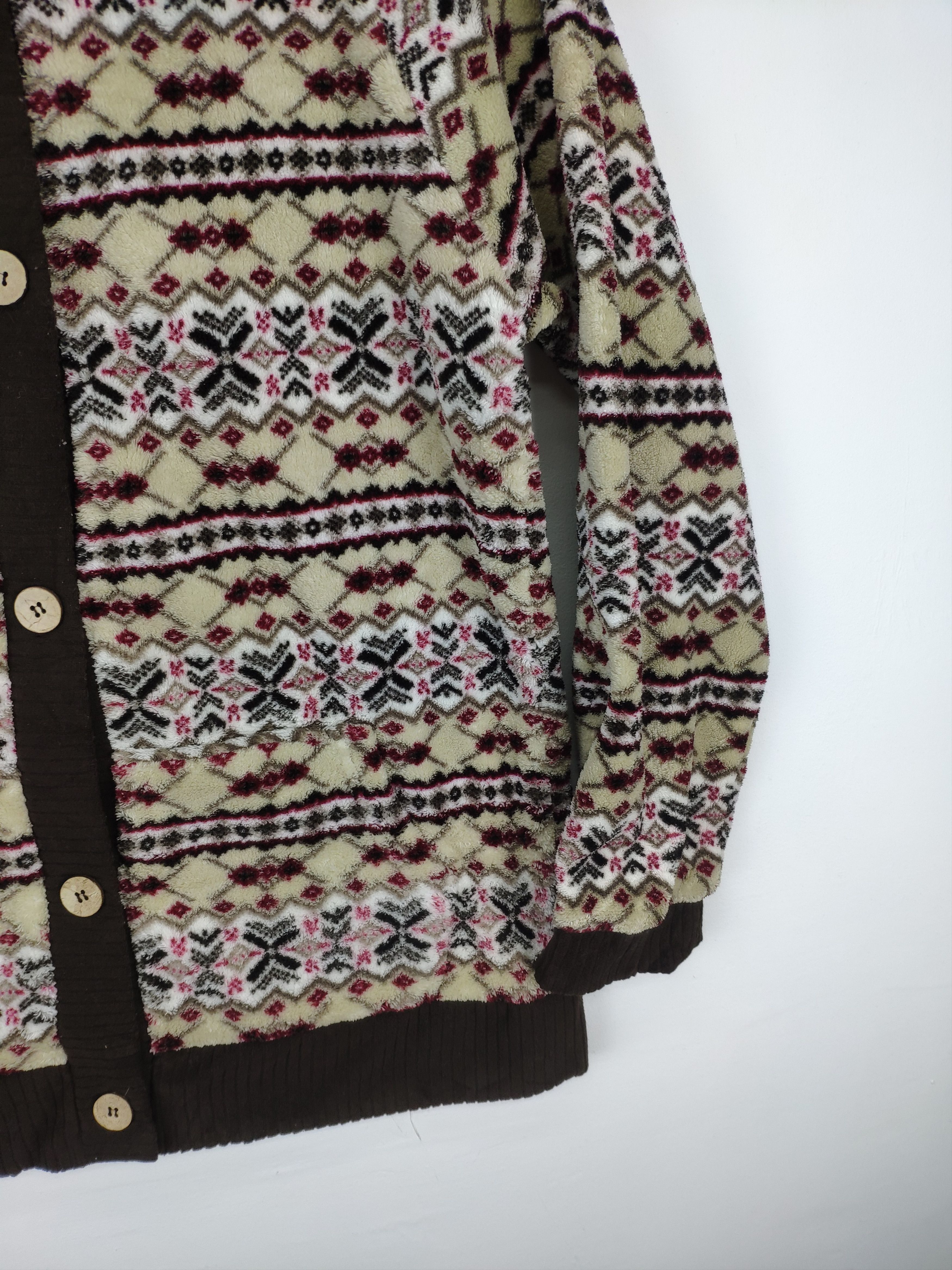 Japanese Brand × Native Fleece Cardigan Hoodie Native Style by SOSPITA Size M / US 6-8 / IT 42-44 - 7 Thumbnail