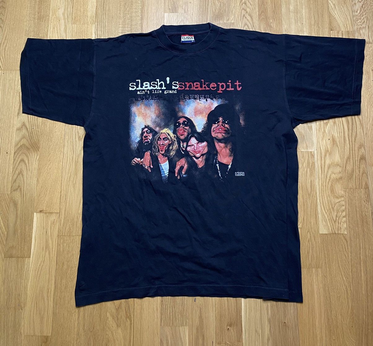 Vintage 2000 SLASH'S SNAKE PIT - AIN'T LIFE GRAND TOUR Black Shirt - orders Adult XL