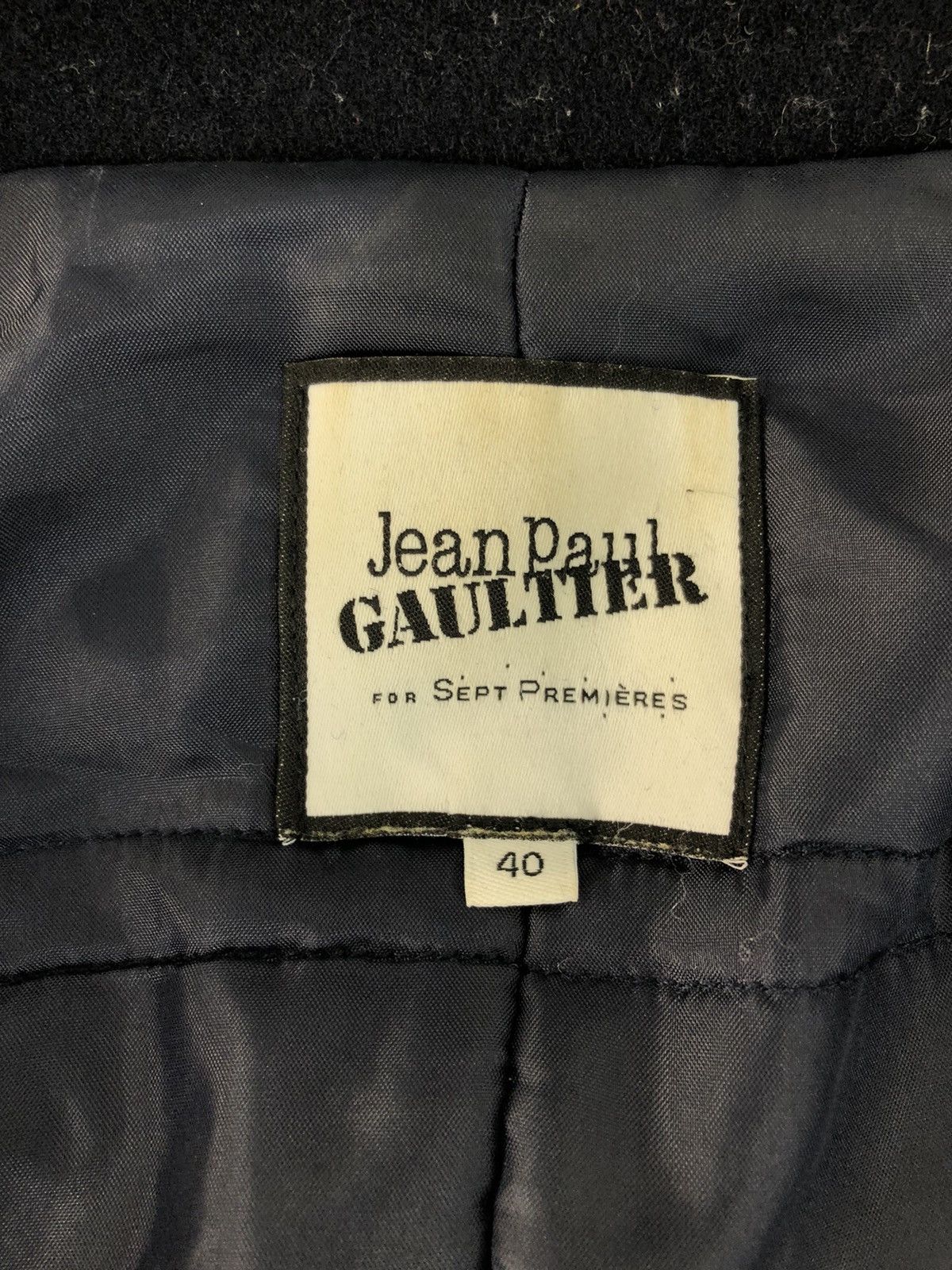 Jean Paul Gaultier Jean Paul Gautier For Sept Premieres Wool Material Size US M / EU 48-50 / 2 - 3 Thumbnail