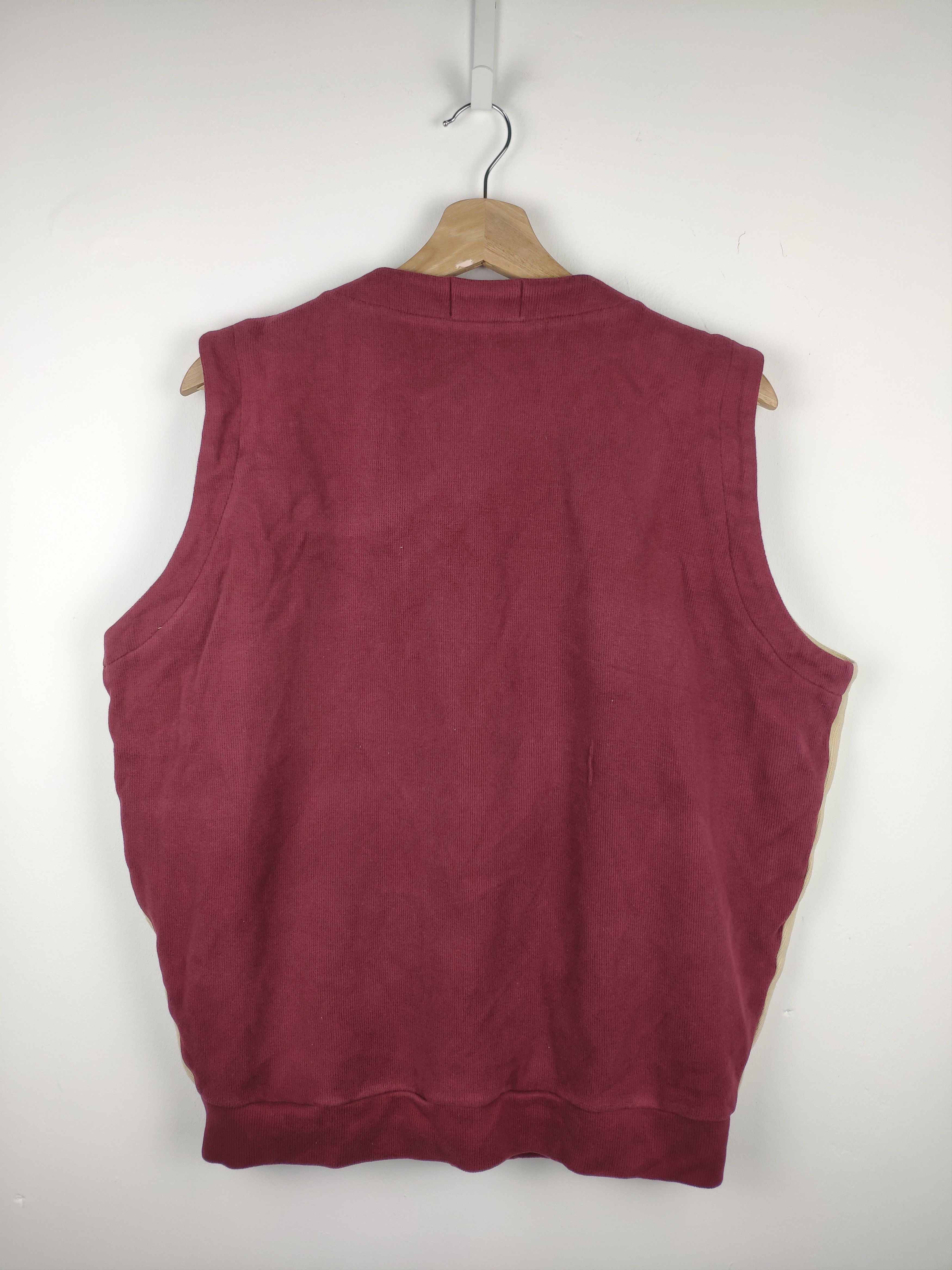 Descente × Japanese Brand OFFER 💥 Vintage Descente Knit Vest Colour Block Size US M / EU 48-50 / 2 - 7 Thumbnail
