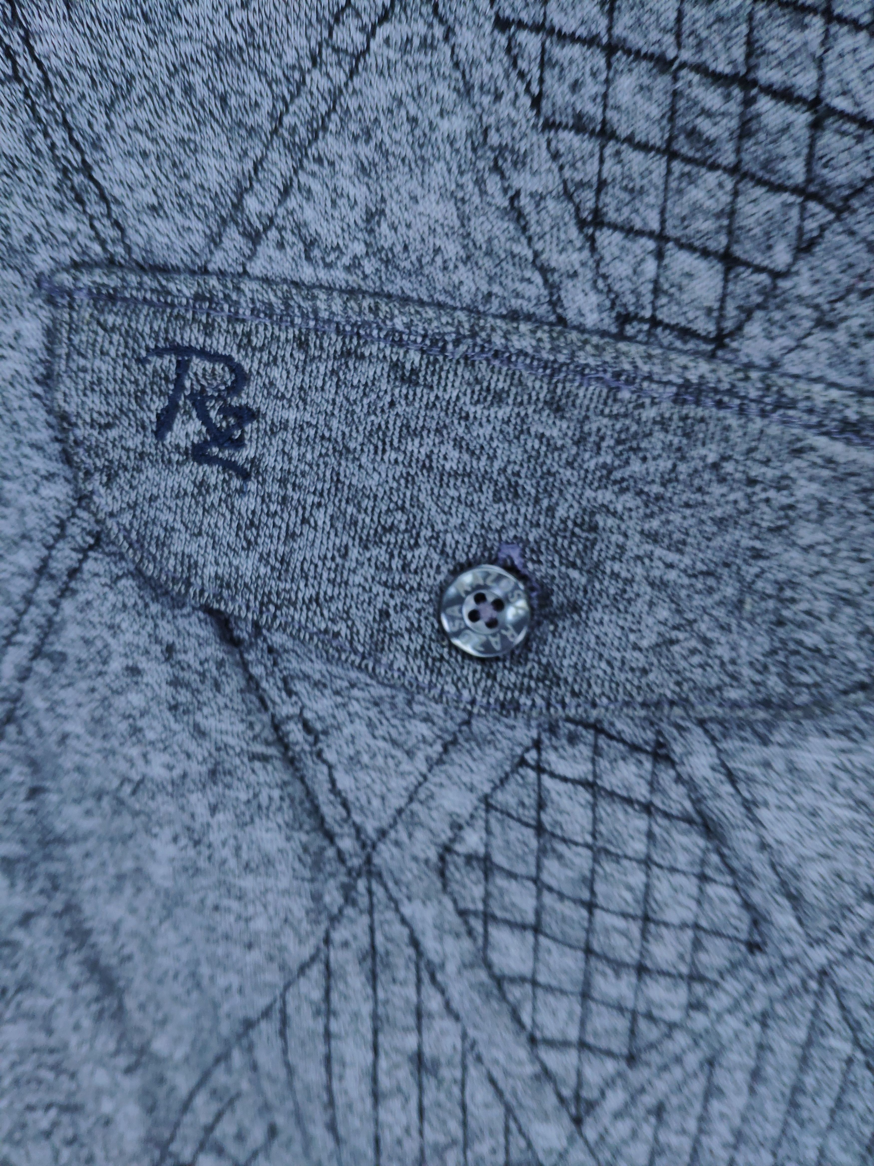 Japanese Brand × Vintage Steal 💥 Vintage Knit Polo Long Sleeve Shirt Diamond style Size US M / EU 48-50 / 2 - 4 Thumbnail