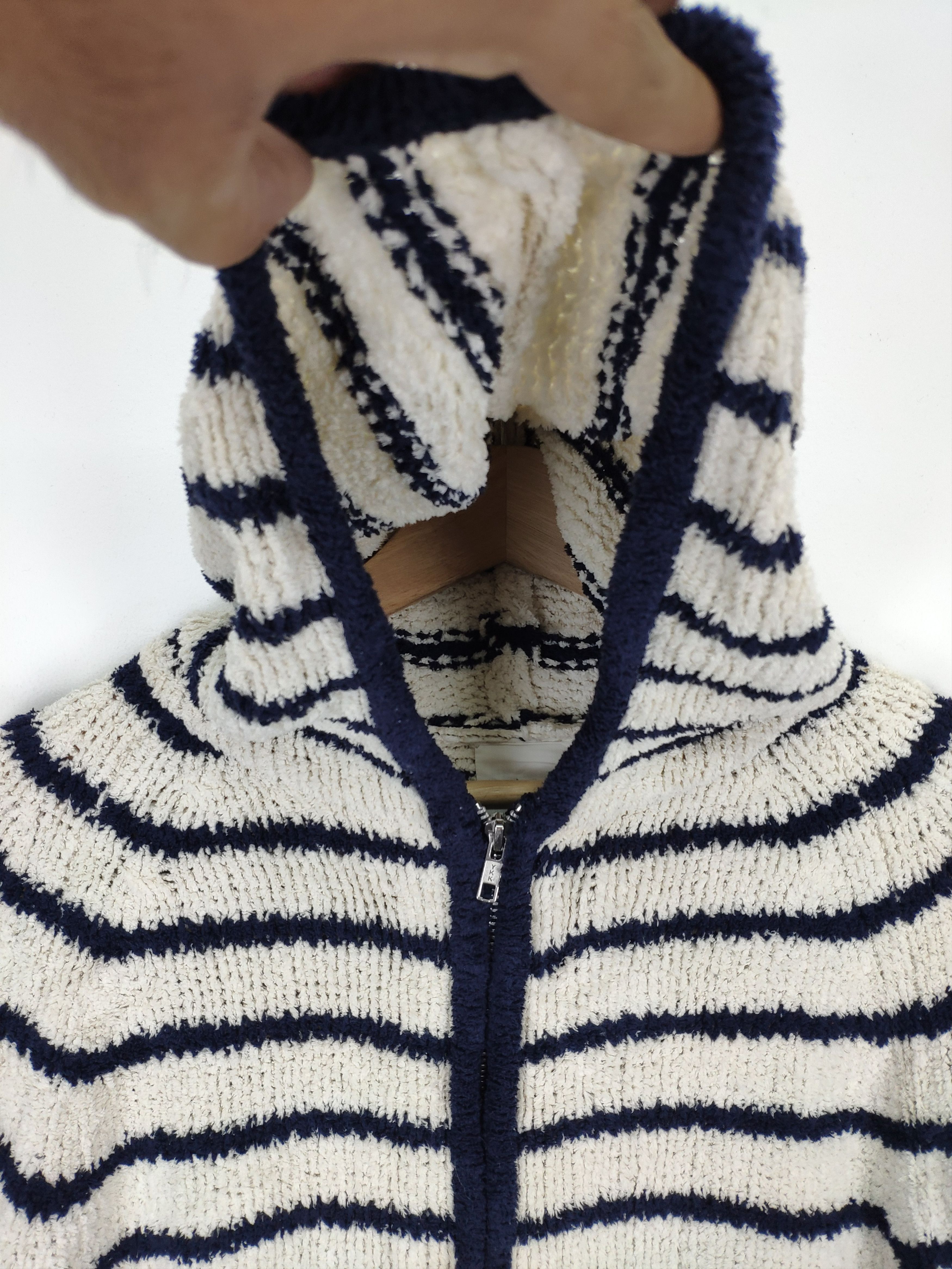 Designer × Japanese Brand × Vintage Vintage Hoodie Knit Jacket by Mila Owen Sister Rick Owen Size M / US 6-8 / IT 42-44 - 7 Thumbnail