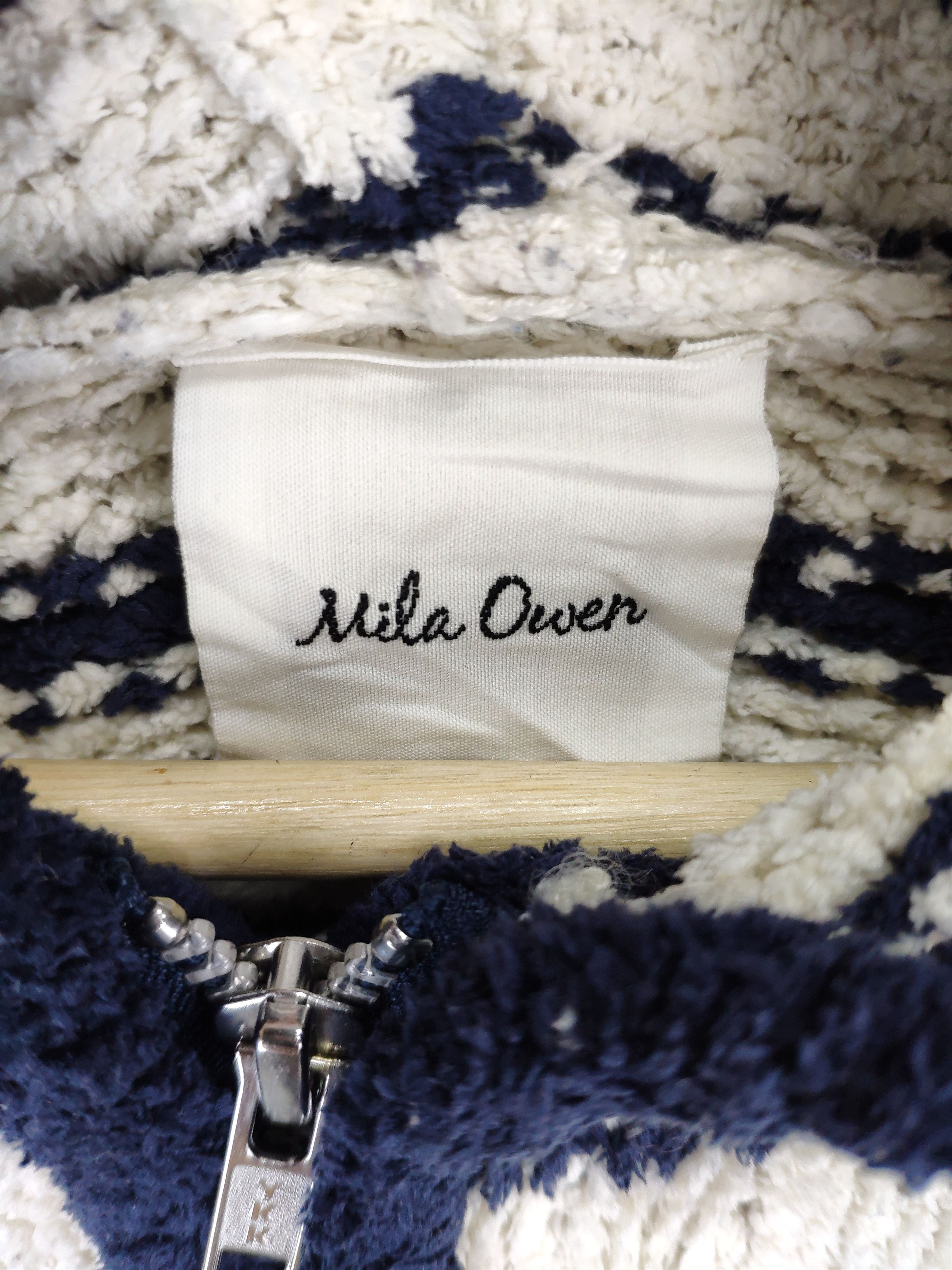 Designer × Japanese Brand × Vintage Vintage Hoodie Knit Jacket by Mila Owen Sister Rick Owen Size M / US 6-8 / IT 42-44 - 10 Thumbnail