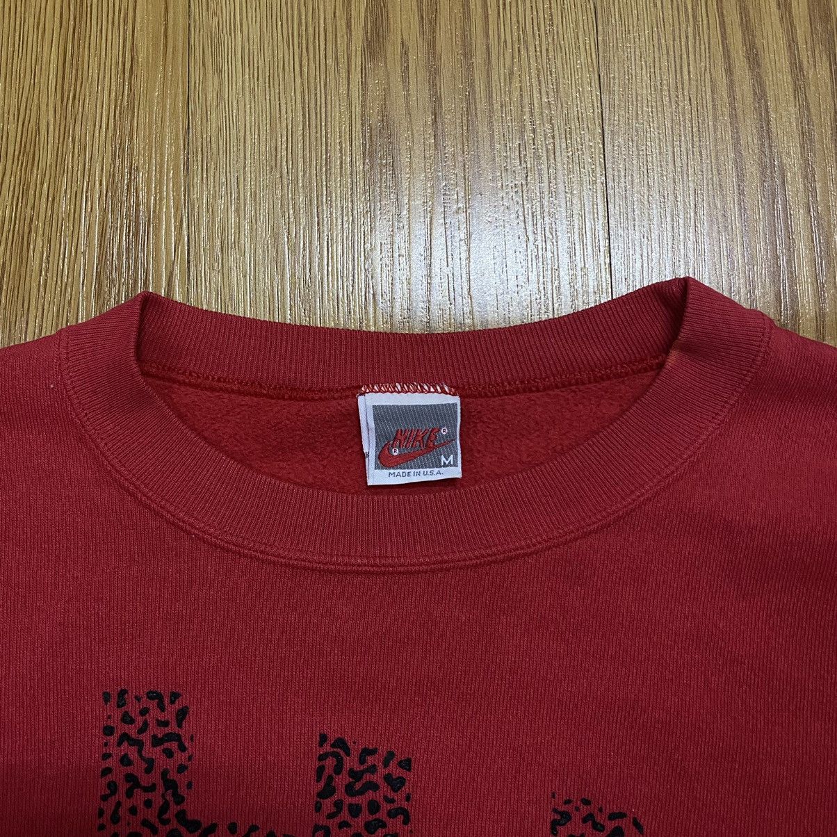 Nike × Vintage Vintage Nike Spellout Big Logo Sweatshirt Size M / US 6-8 / IT 42-44 - 4 Thumbnail