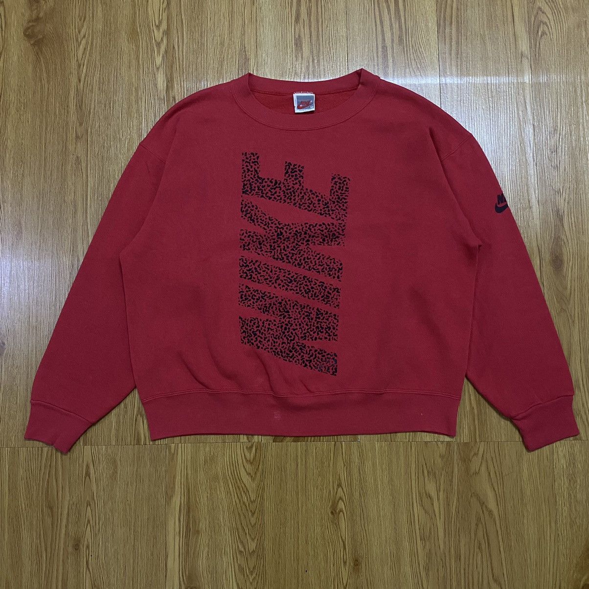 Nike × Vintage Vintage Nike Spellout Big Logo Sweatshirt Size M / US 6-8 / IT 42-44 - 1 Thumbnail