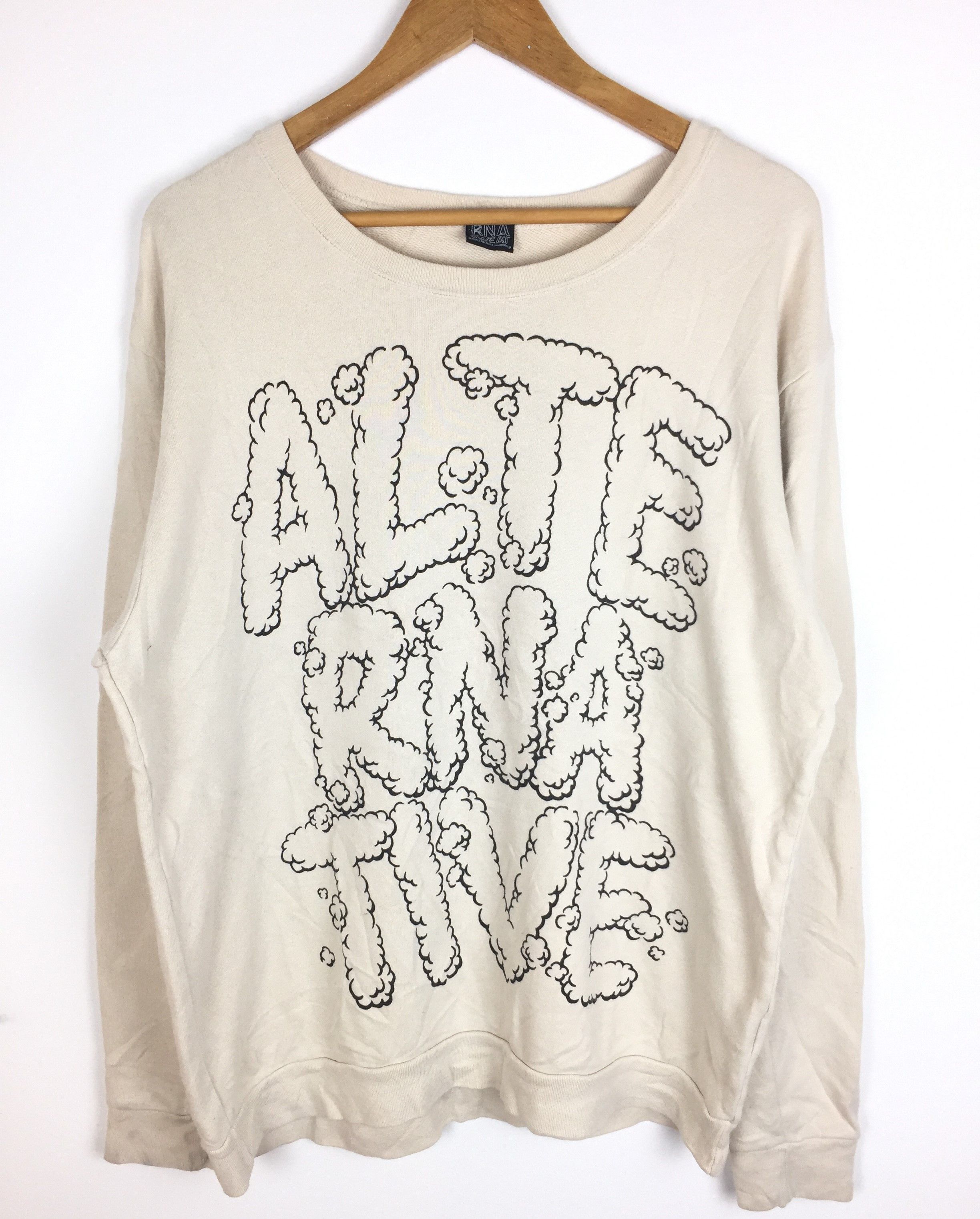 Japanese Brand RNA Japan Eleven animal dwarfs art punk oversize sweatshirt Size US L / EU 52-54 / 3 - 8 Thumbnail