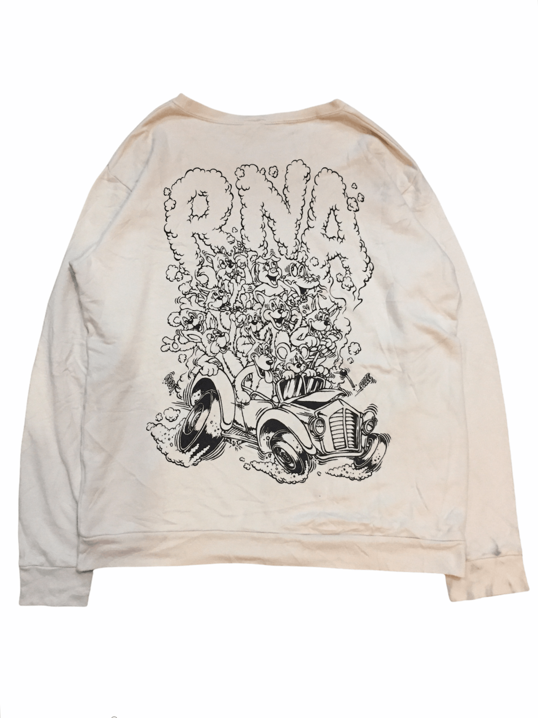 Japanese Brand RNA Japan Eleven animal dwarfs art punk oversize sweatshirt Size US L / EU 52-54 / 3 - 1 Thumbnail