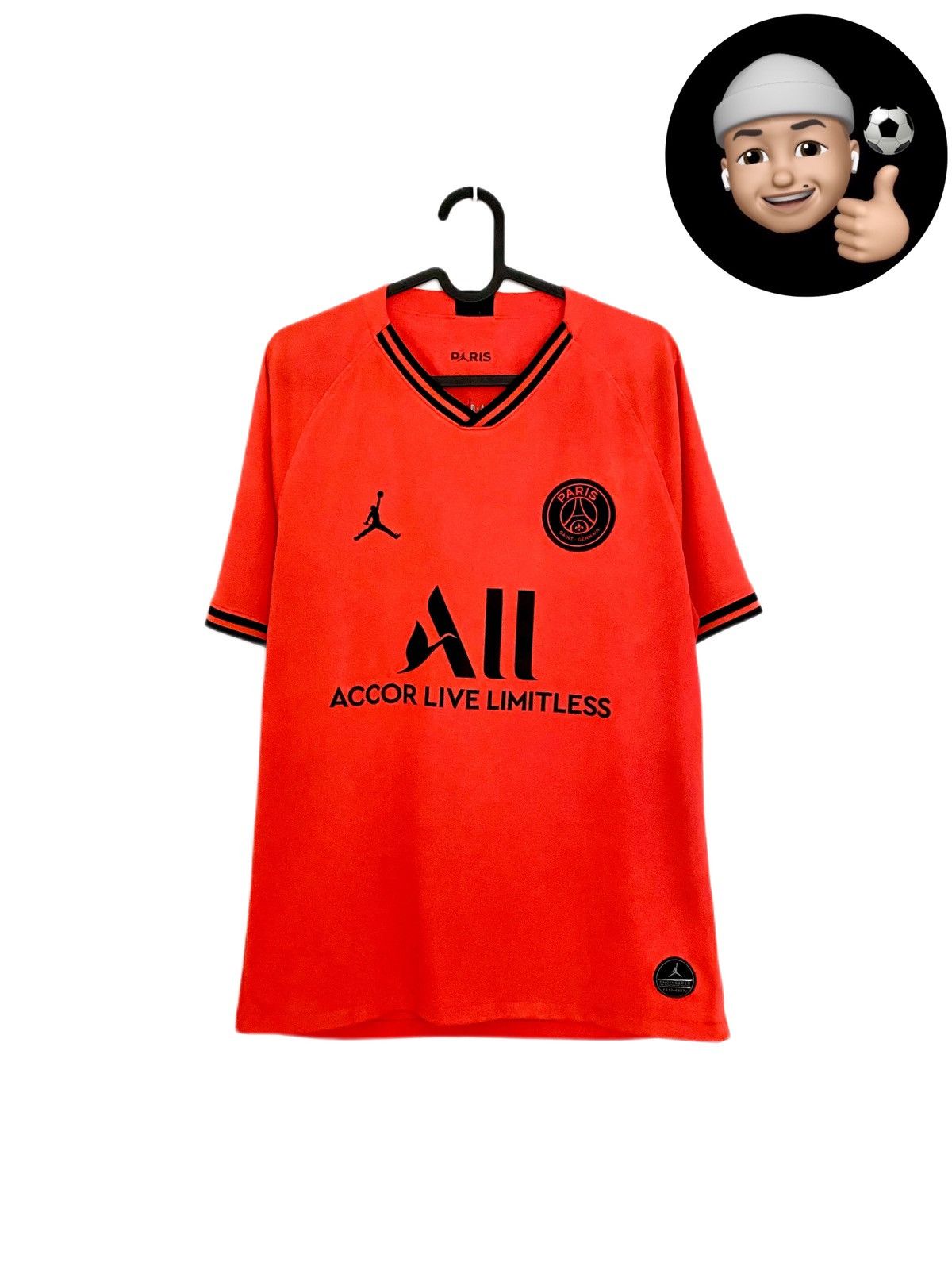 psg jordan orange jersey