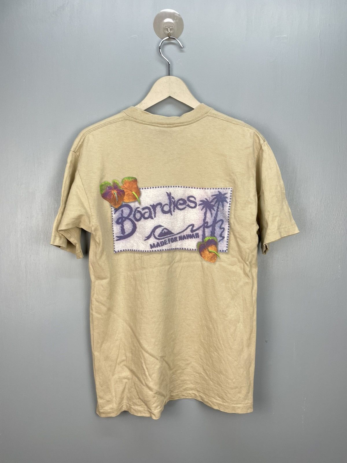 Quiksilver Vintage 90s Quiksilver Boardies surfing t shirt Size US S / EU 44-46 / 1 - 1 Thumbnail