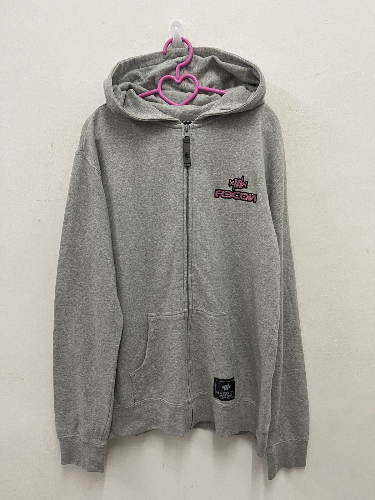 image of Recon Futura 2000 Stash x Vintage Recon Hoodie in Grey, Men's (Size XL)