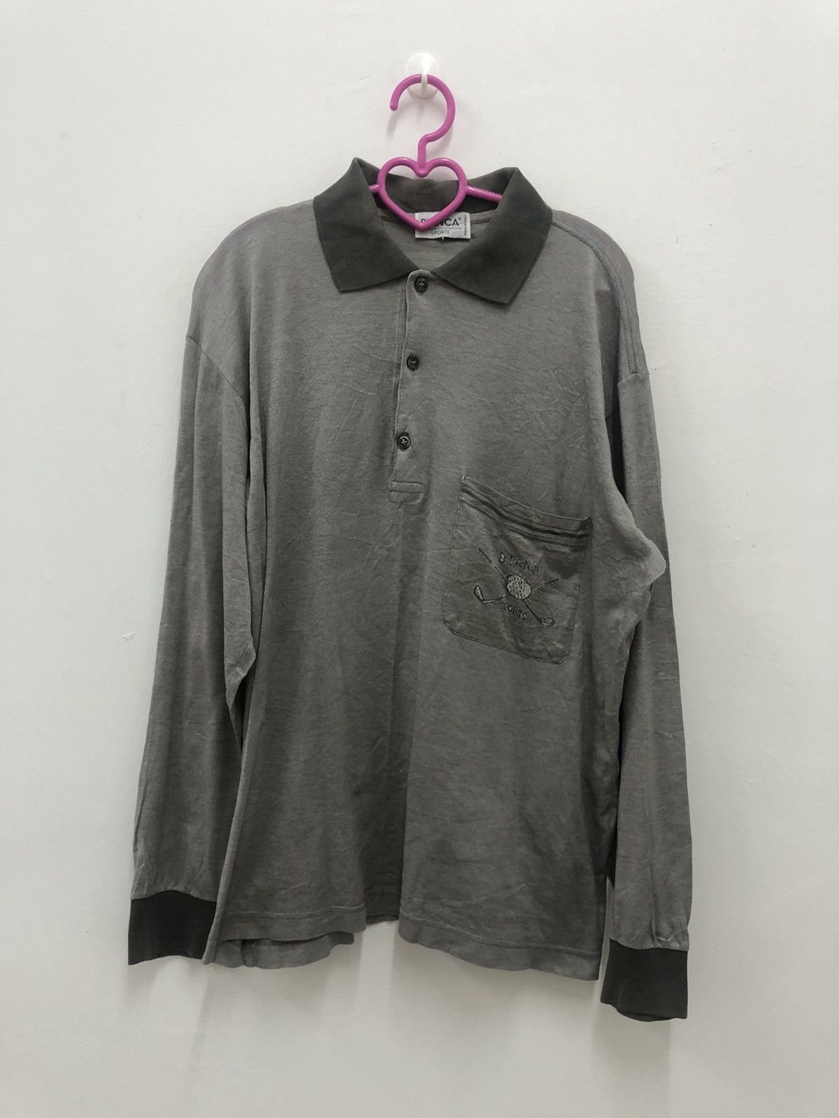 BIANCA CHANDON Rare Vintage BIANCA Sport Italy Single Pocket Polo Shirt Size US M / EU 48-50 / 2 - 1 Thumbnail
