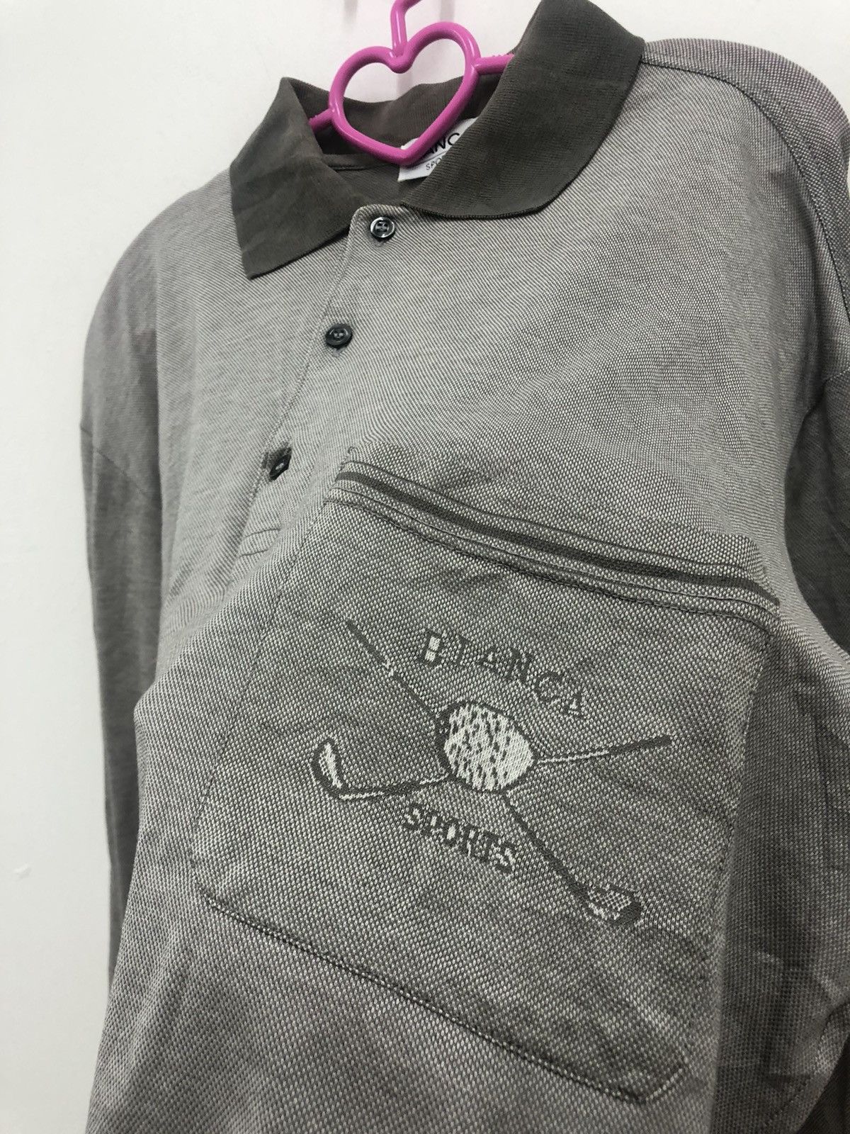BIANCA CHANDON Rare Vintage BIANCA Sport Italy Single Pocket Polo Shirt Size US M / EU 48-50 / 2 - 2 Thumbnail