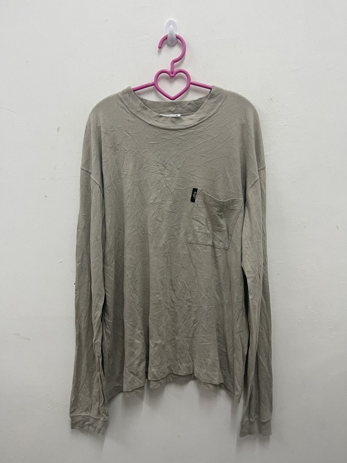 agnes b. Rare 90s Vintage AGNES B Homme Paris Single Pocket Shirt Size US M / EU 48-50 / 2 - 1 Thumbnail