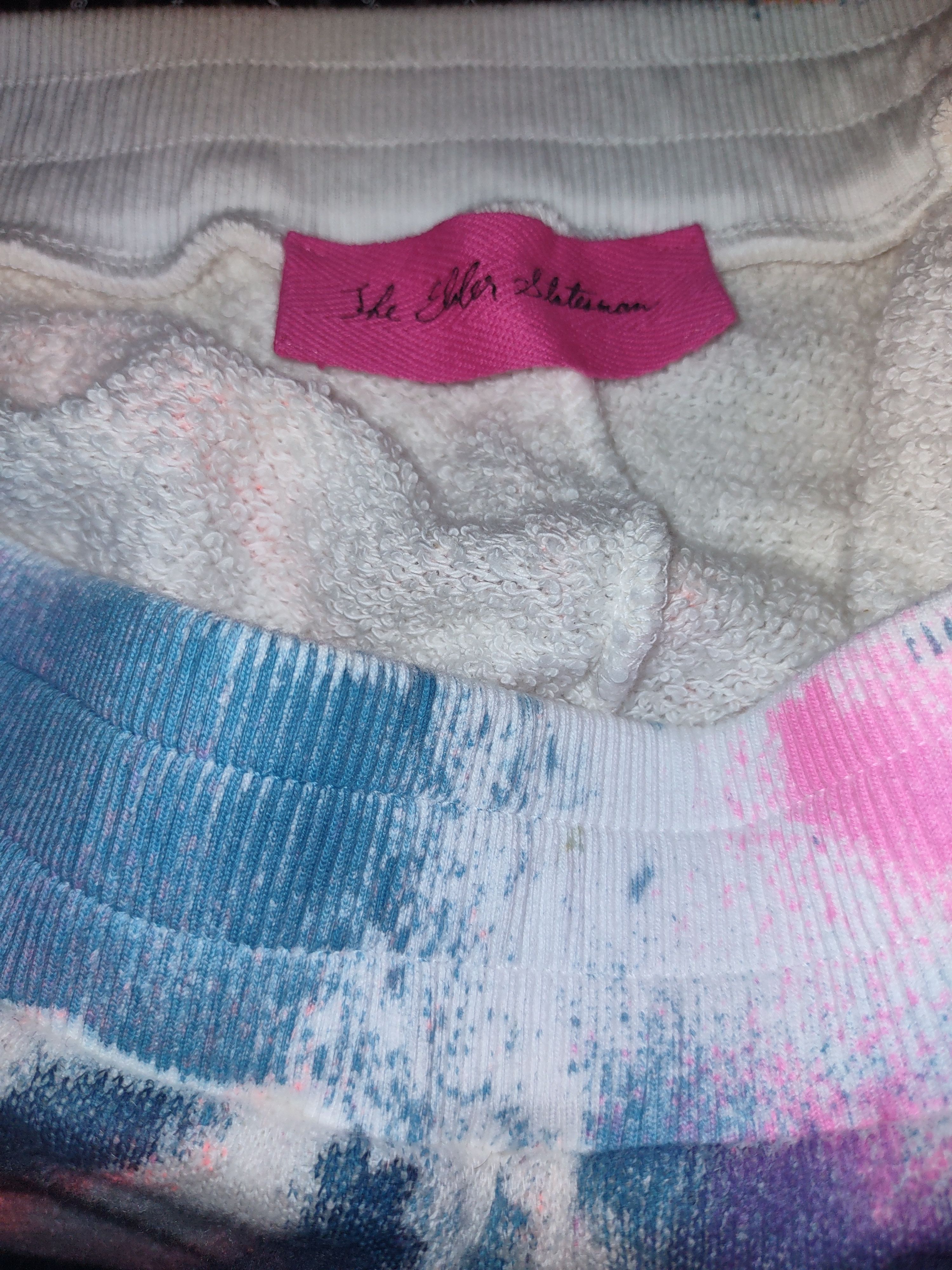 The Elder Statesman Spinner Tie Dye Cotton & Cashmere Shorts Size US 36 / EU 52 - 2 Thumbnail