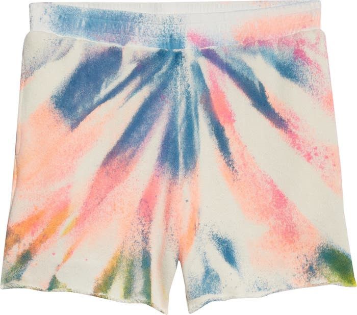 The Elder Statesman Spinner Tie Dye Cotton & Cashmere Shorts Size US 36 / EU 52 - 1 Thumbnail
