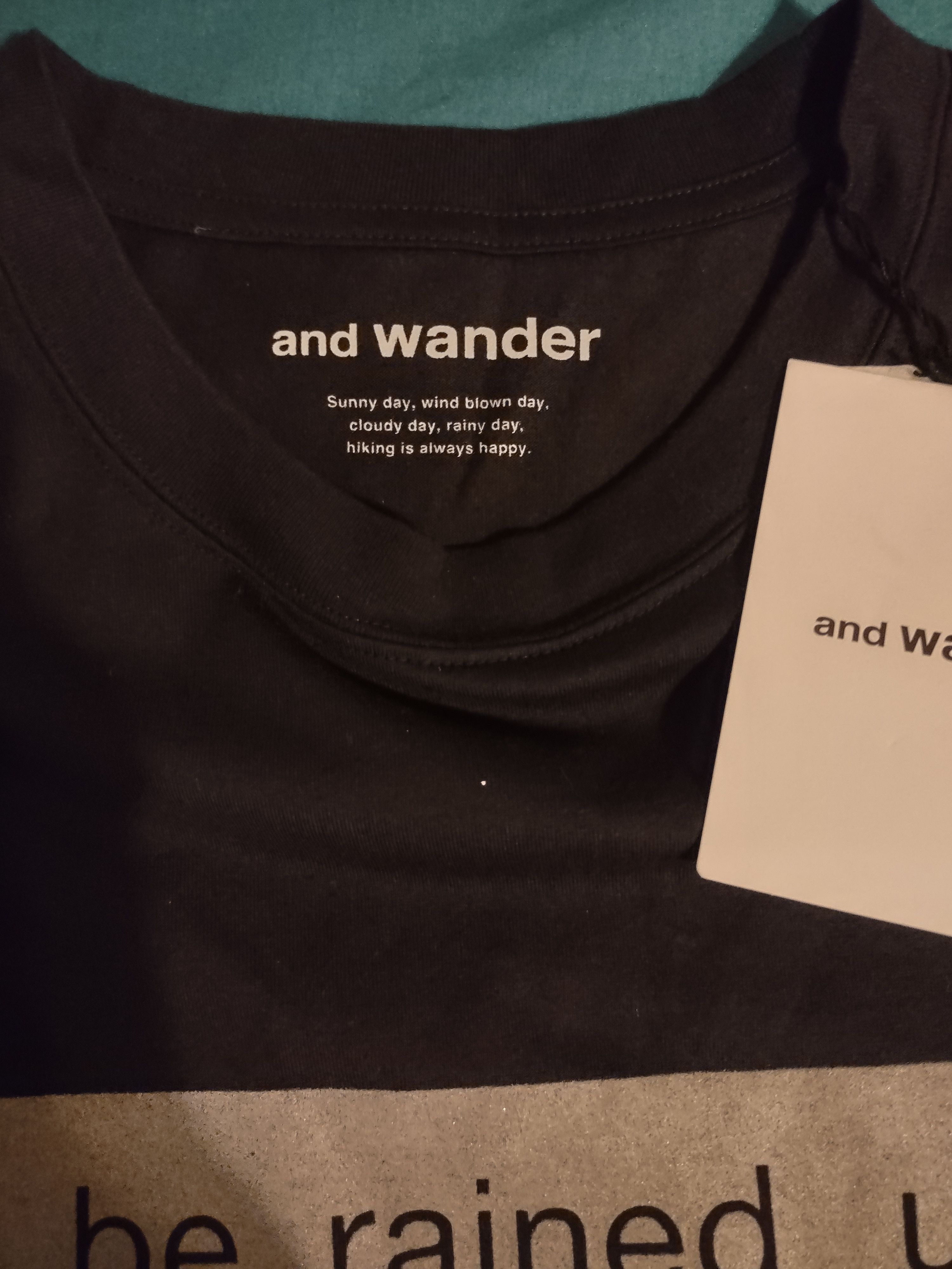 And Wander Reflective Logo Graphic Long Sleeve Tee Size US XL / EU 56 / 4 - 5 Thumbnail