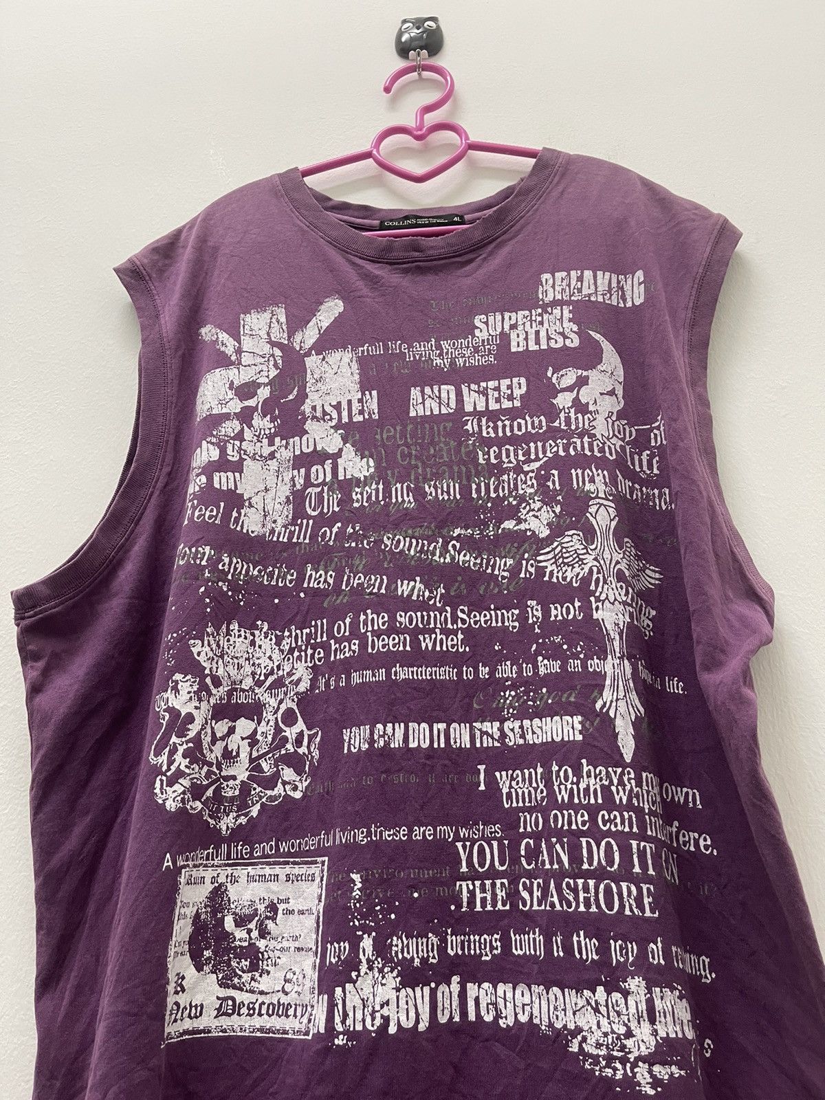 Japanese Brand Vintage COLLINS Skull Punk Lgb Hysteric Ifsixwasnine Kmrii Size US L / EU 52-54 / 3 - 2 Thumbnail