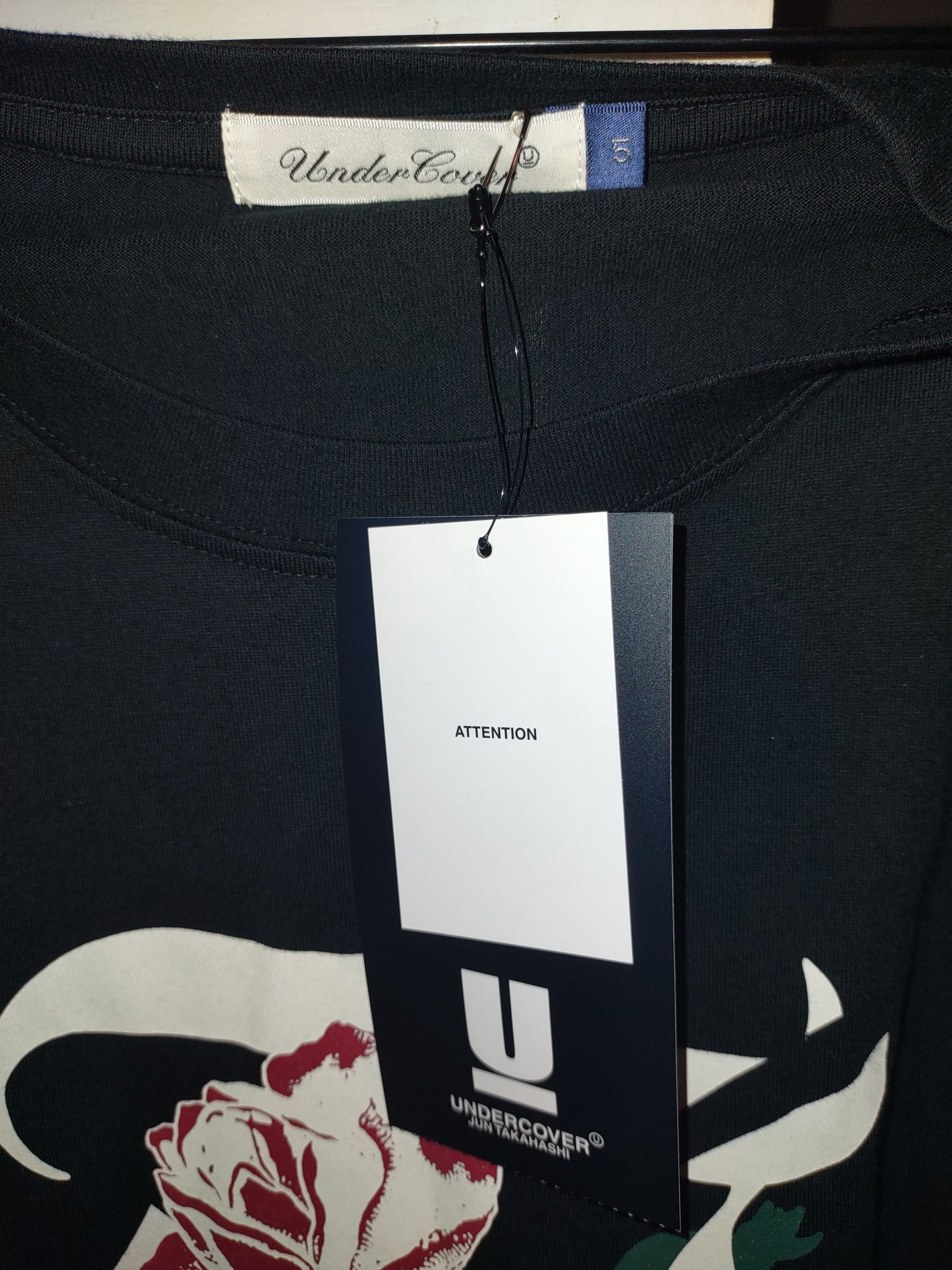 Rose Monogram Long Sleeve Cotton Tee