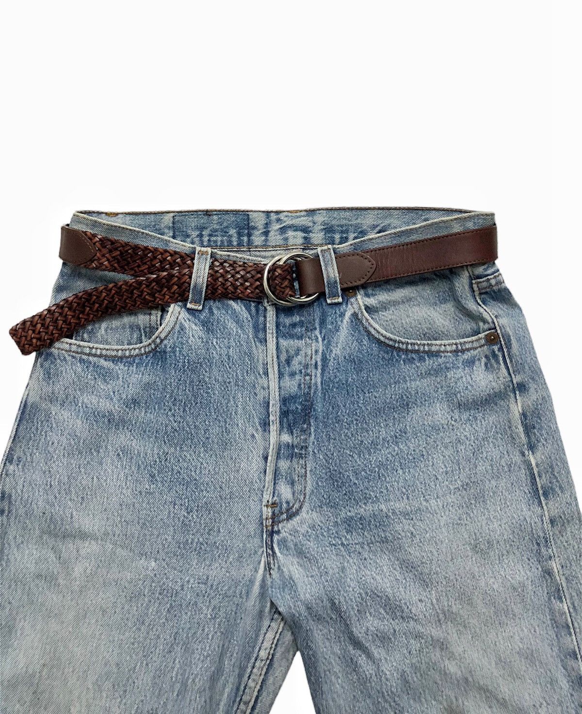 Nicole Club 00’s Avant-garde Monsieur Nicole braided leather belt Size ONE SIZE - 2 Thumbnail