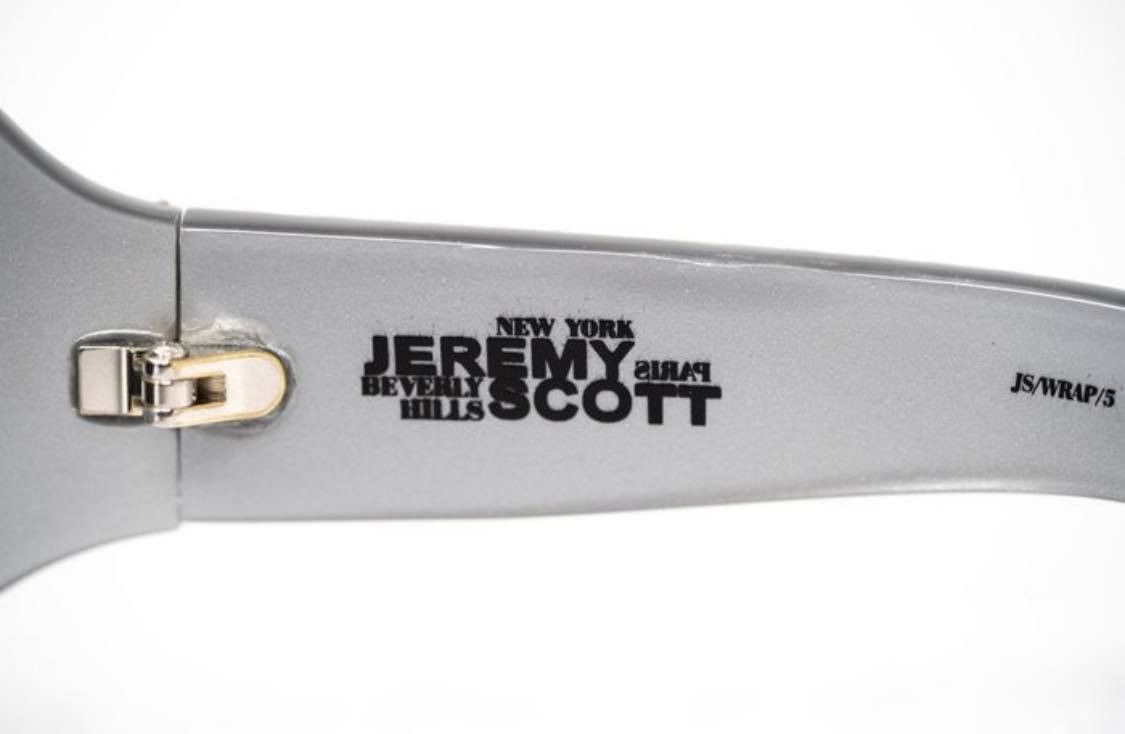 Jeremy Scott Jeremy Scott SS2013 Wraparound Gray Sunglasses Size ONE SIZE - 8 Thumbnail