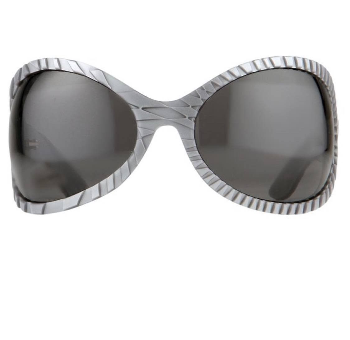 Jeremy Scott Jeremy Scott SS2013 Wraparound Gray Sunglasses Size ONE SIZE - 5 Thumbnail