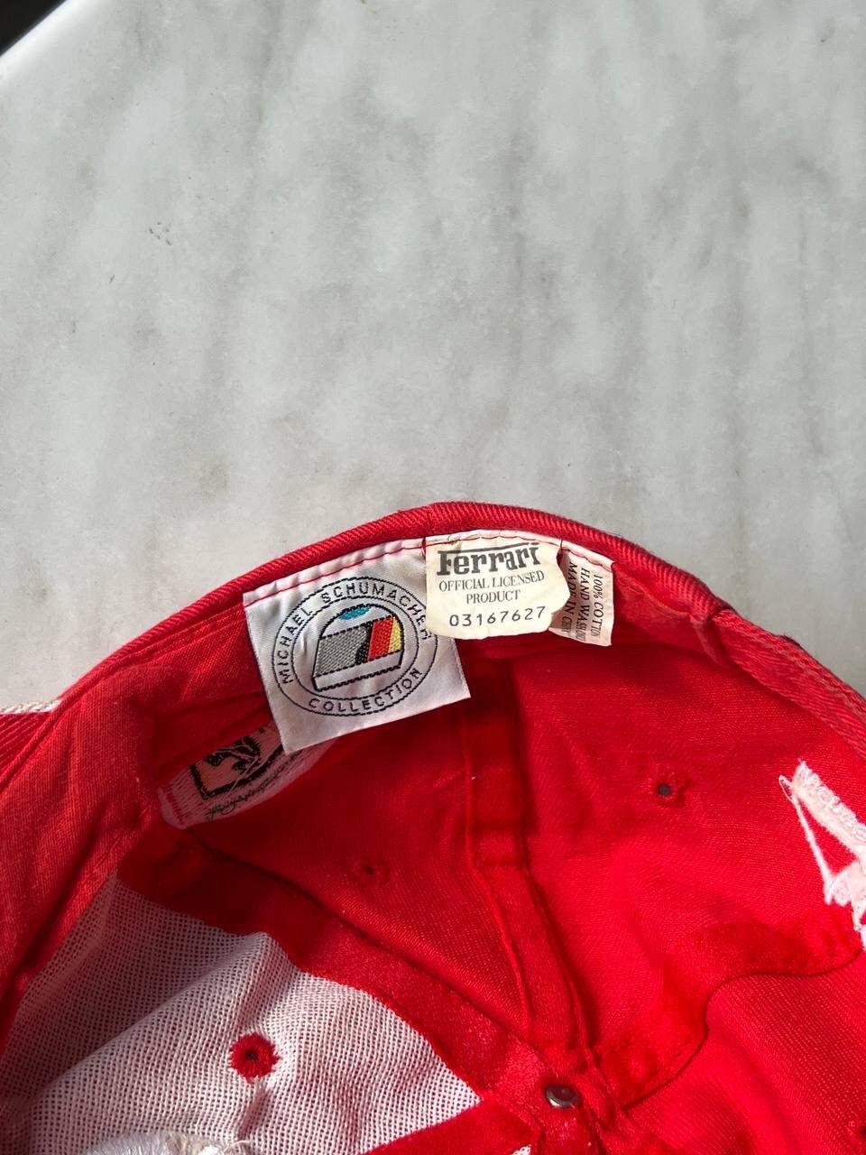 Ferrari × Formula 1 × Vintage VINTAGE 90's FERRARI RACING CAP FORMULA 1 SCHUMACHER HAT Size ONE SIZE - 7 Thumbnail