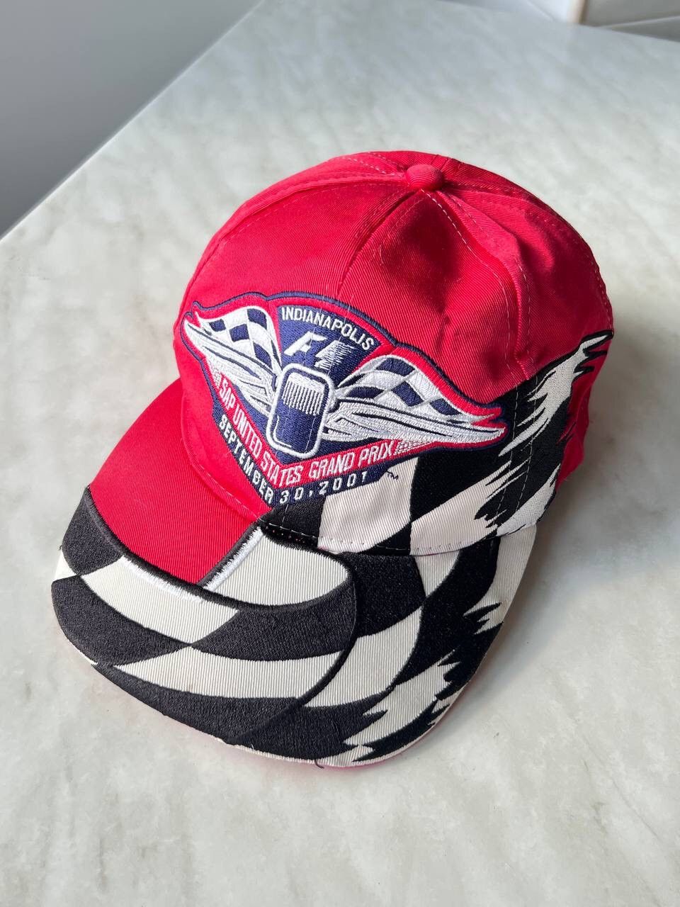 Vintage USA Formula One Indianapolis 2001 Racing cap hat Size ONE SIZE - 1 Thumbnail
