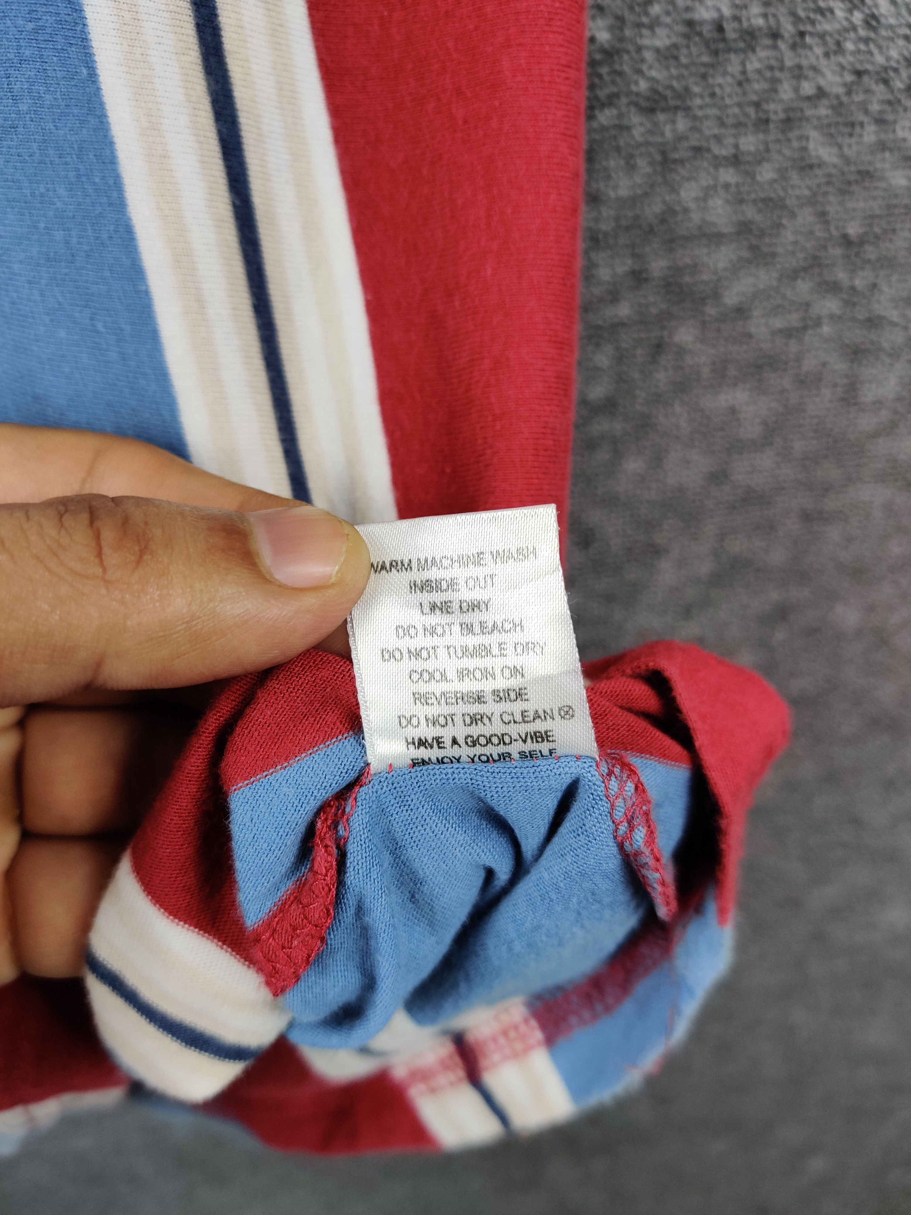 Stussy Vintage Stussy Striped Logo Tee Tshirt Size US S / EU 44-46 / 1 - 11 Thumbnail