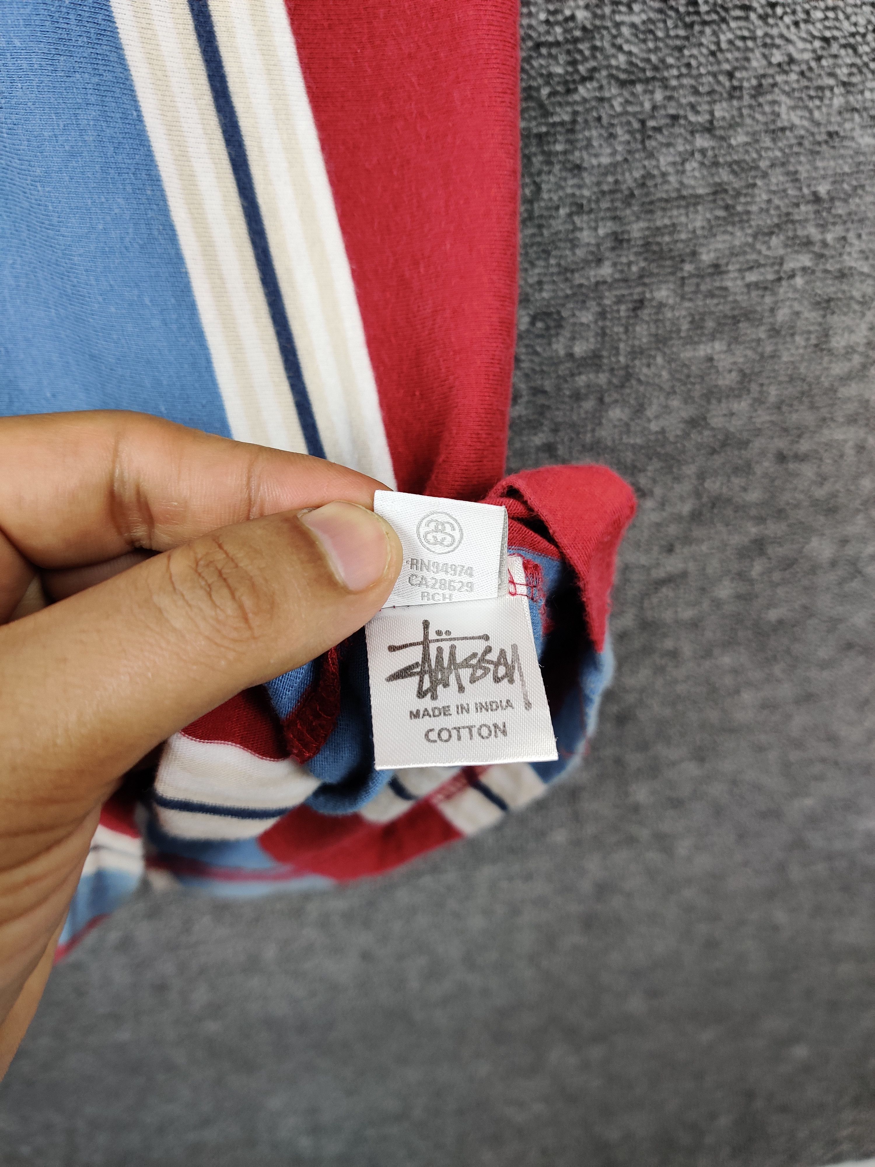 Stussy Vintage Stussy Striped Logo Tee Tshirt Size US S / EU 44-46 / 1 - 12 Thumbnail