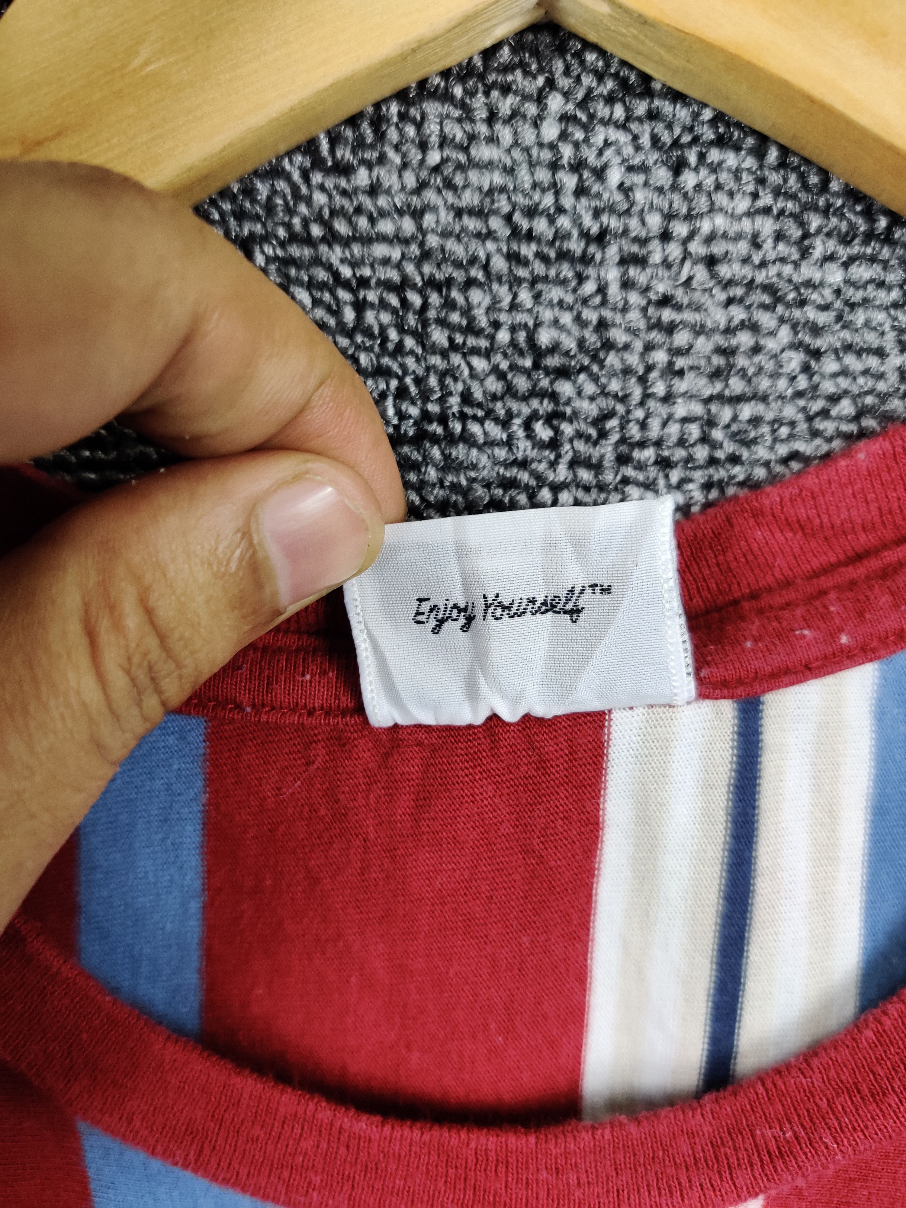 Stussy Vintage Stussy Striped Logo Tee Tshirt Size US S / EU 44-46 / 1 - 8 Thumbnail