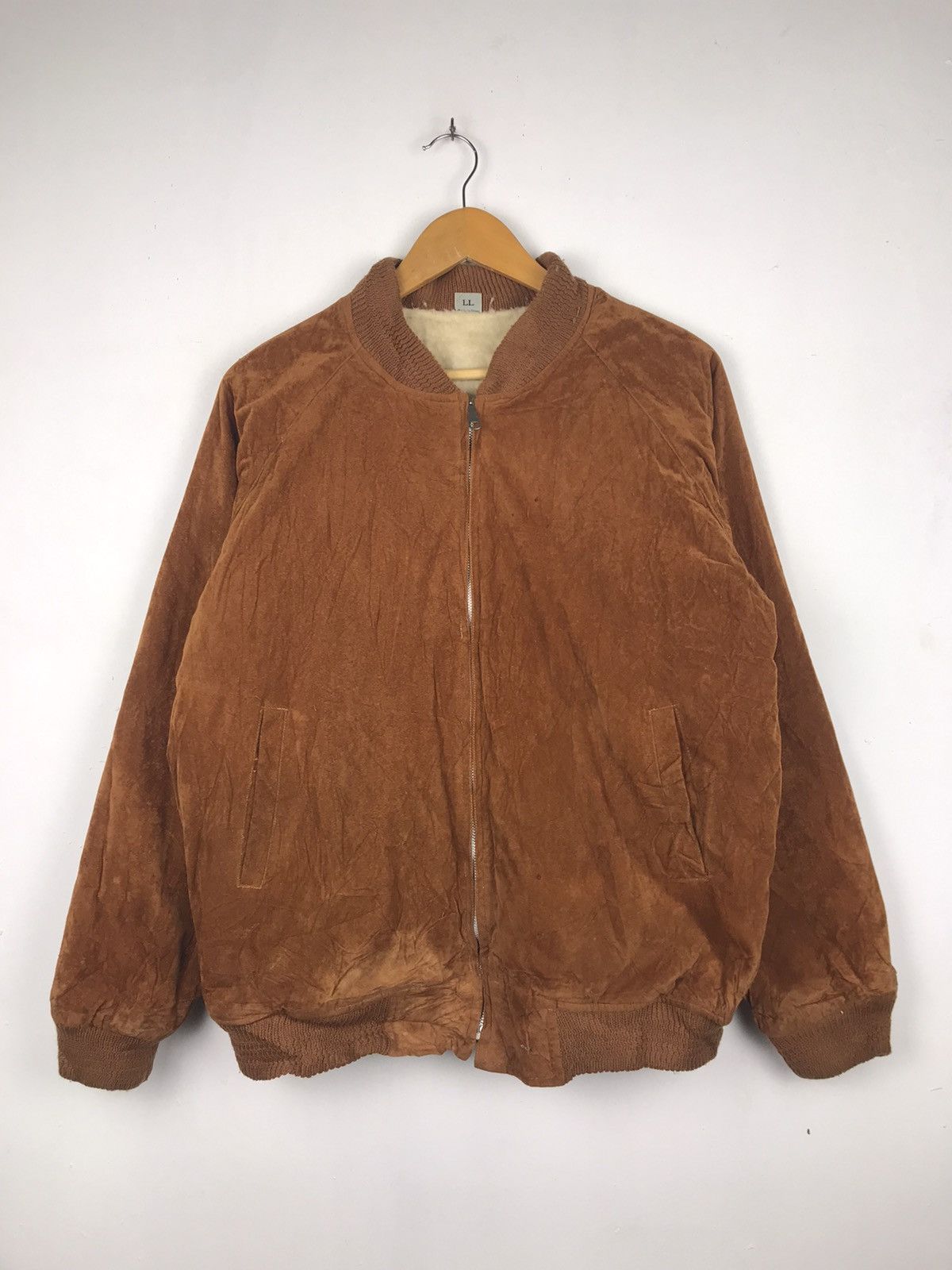 Japanese Brand × Vintage 🔥Rare🔥Vintage Velvet Full Zipper Bomber Jacket Size US XL / EU 56 / 4 - 1 Thumbnail
