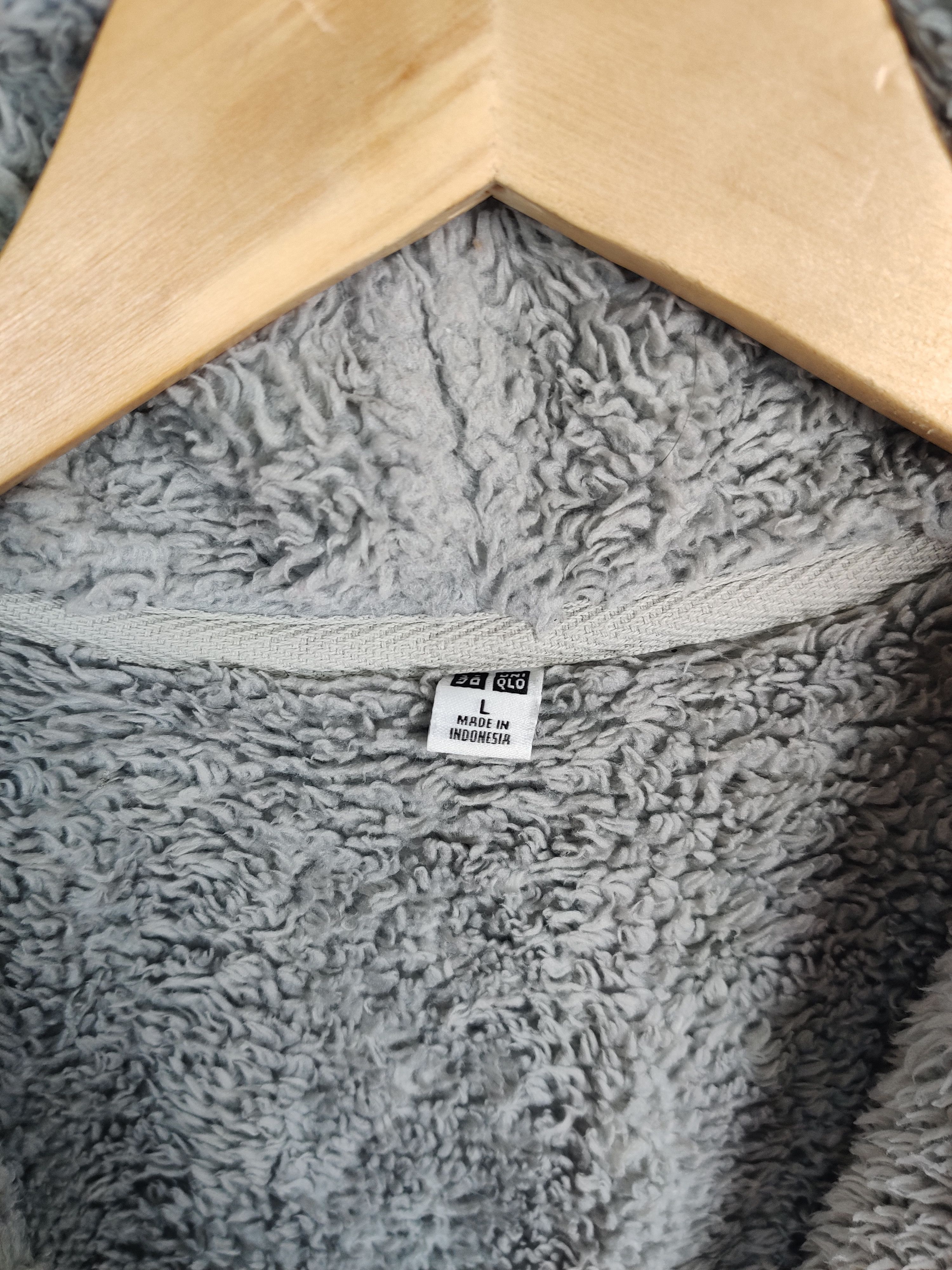 Uniqlo Vintage Uniqlo Plain Fleece Zip Up Sweater Hoodie Size US L / EU 52-54 / 3 - 5 Thumbnail
