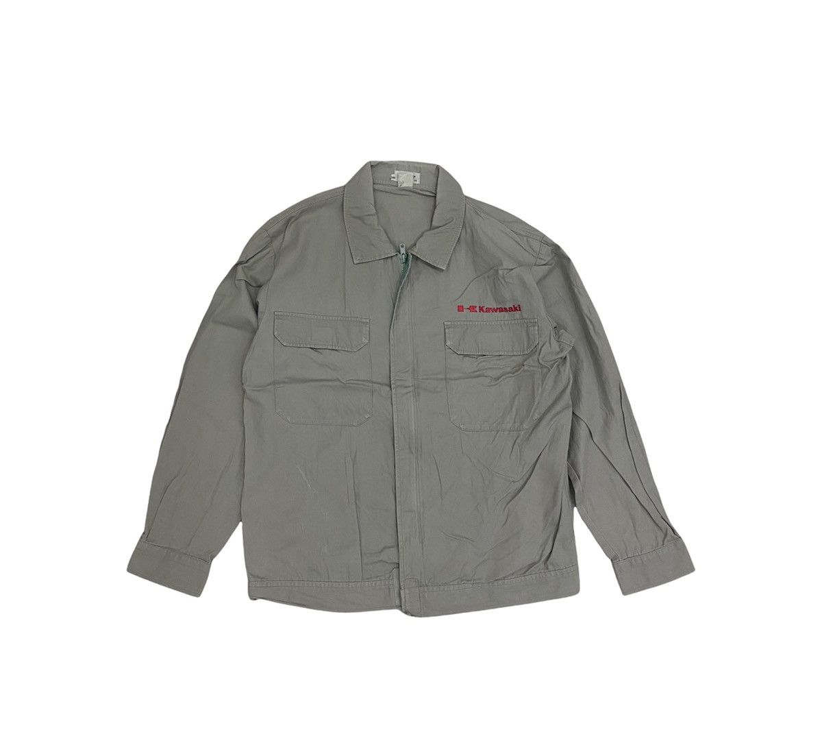 Japanese Brand × Vintage Kawasaki Spell Out Overshirt Jacket Size US M / EU 48-50 / 2 - 1 Thumbnail