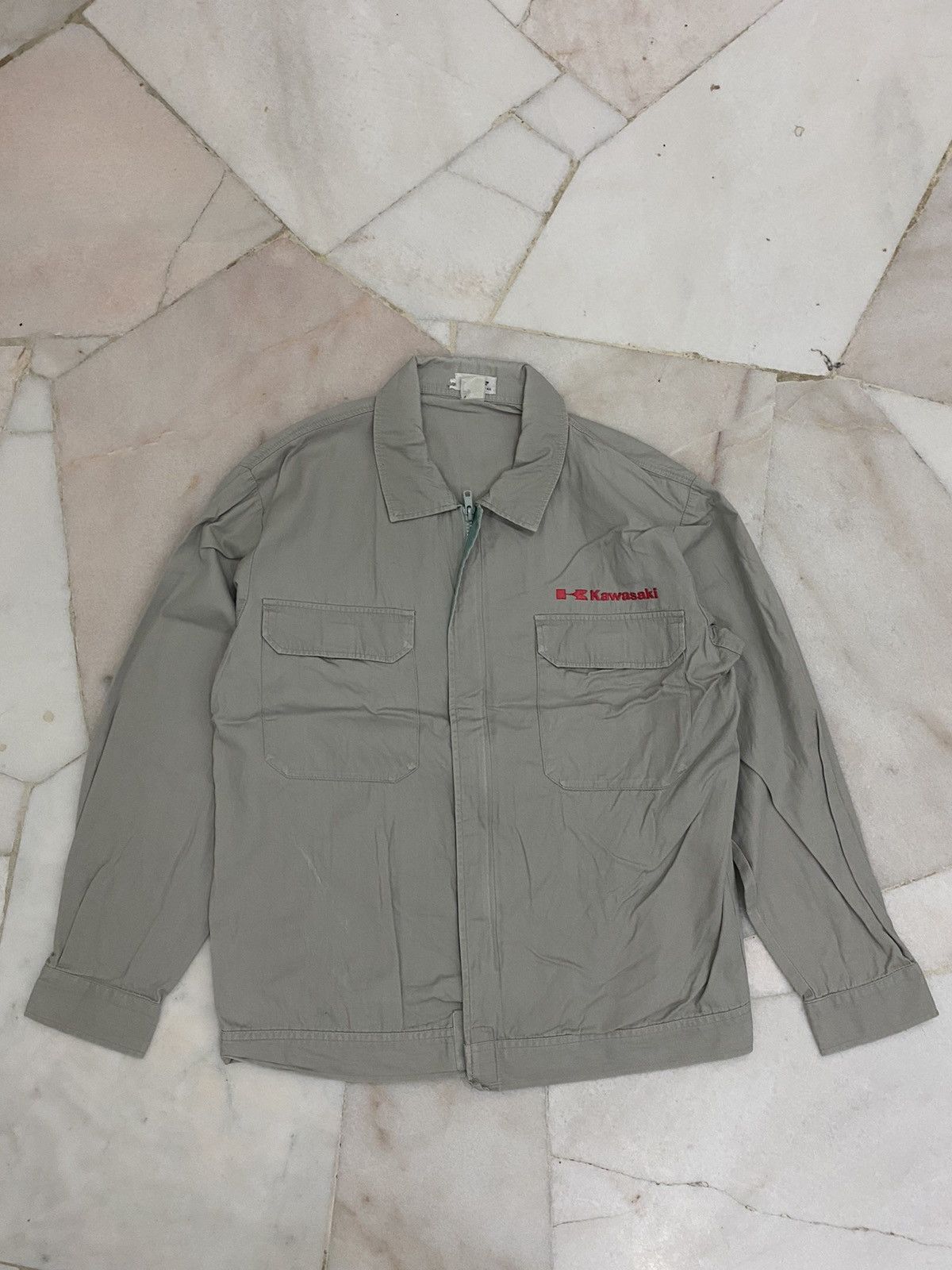 Japanese Brand × Vintage Kawasaki Spell Out Overshirt Jacket Size US M / EU 48-50 / 2 - 3 Thumbnail
