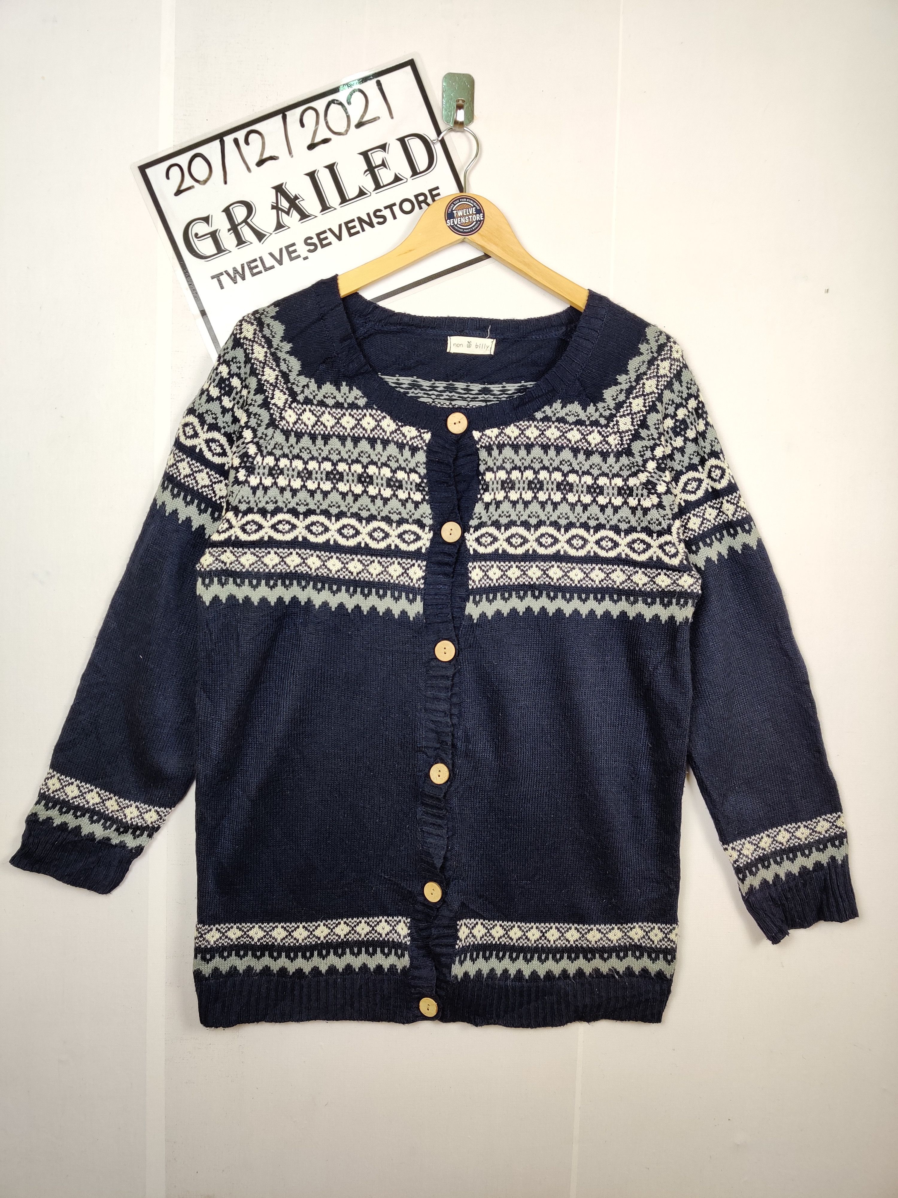 Aran Isles Knitwear Vintage Navajo Style Knit Cardigan Nice Design Size US L / EU 52-54 / 3 - 1 Thumbnail