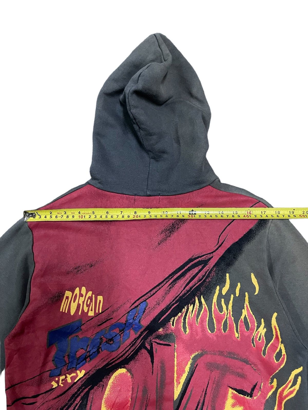 Morgan Homme Vintage Morgan Homme Sun Faded Overprint Hoodie Size US M / EU 48-50 / 2 - 14 Thumbnail