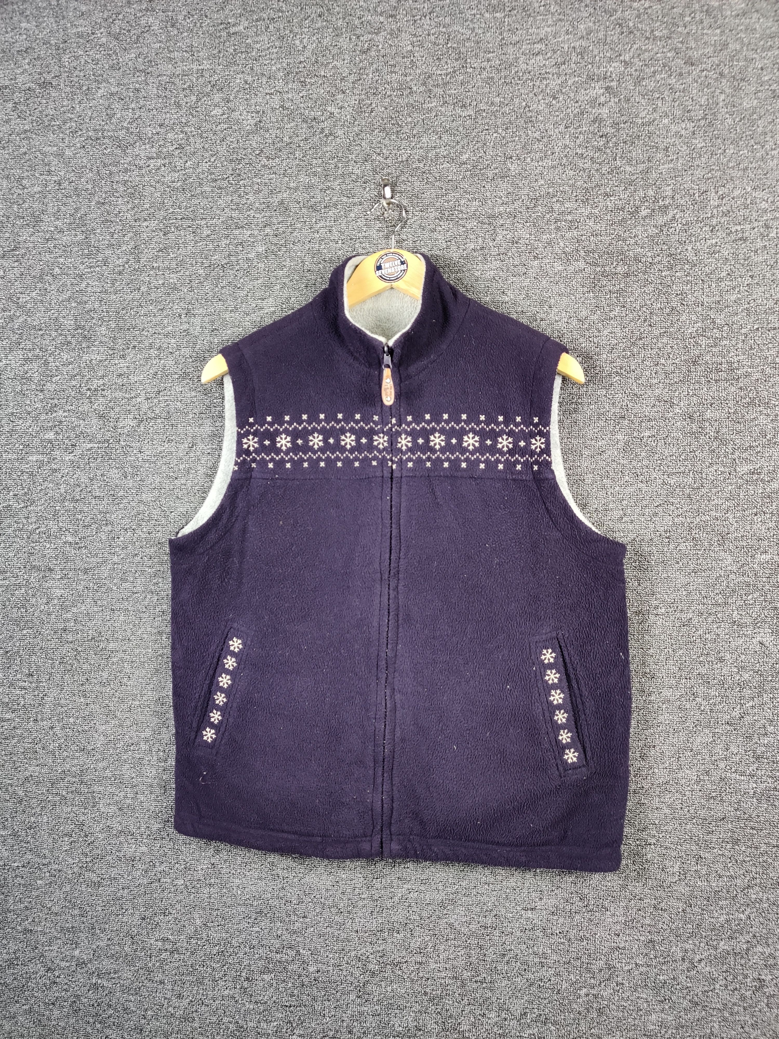 Vintage Vintage Reversible Fleece Zipper Vest Nice Design Size US L / EU 52-54 / 3 - 2 Thumbnail