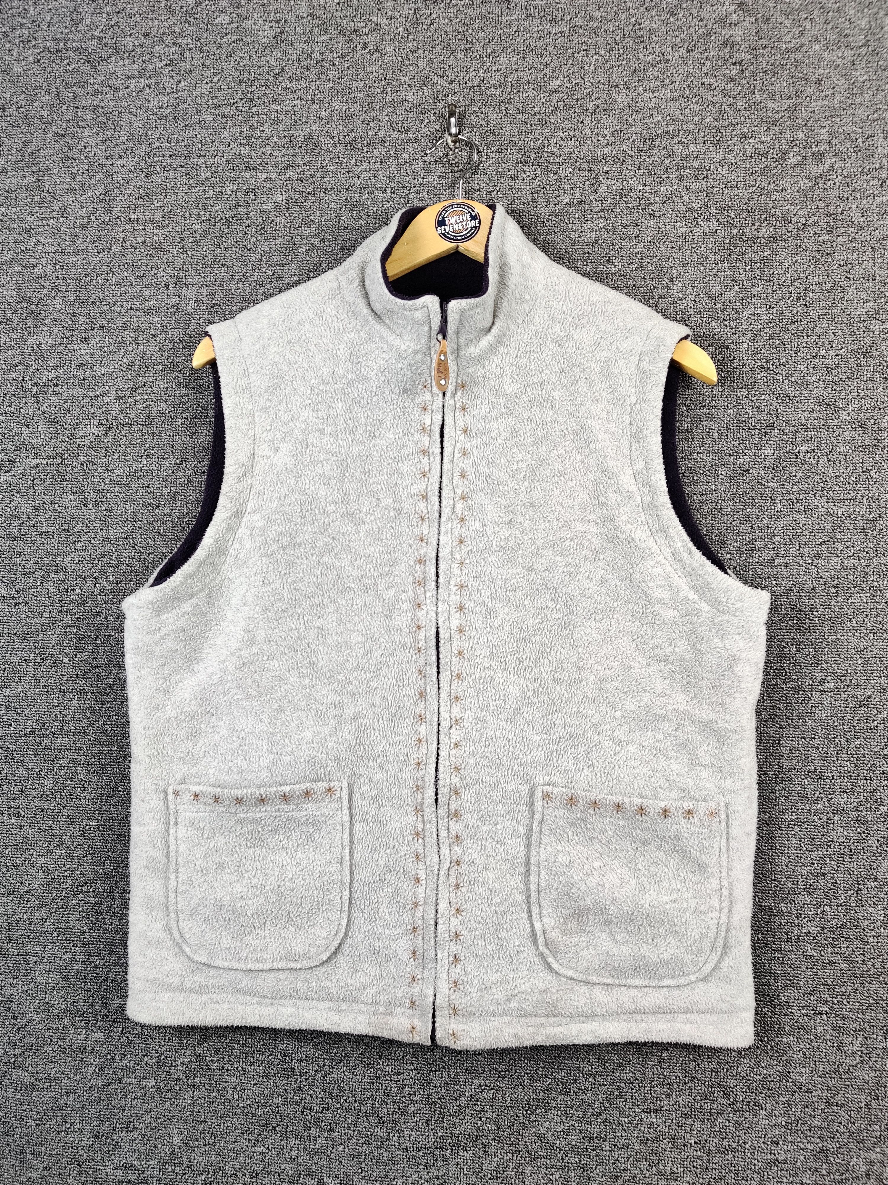 Vintage Vintage Reversible Fleece Zipper Vest Nice Design Size US L / EU 52-54 / 3 - 5 Thumbnail