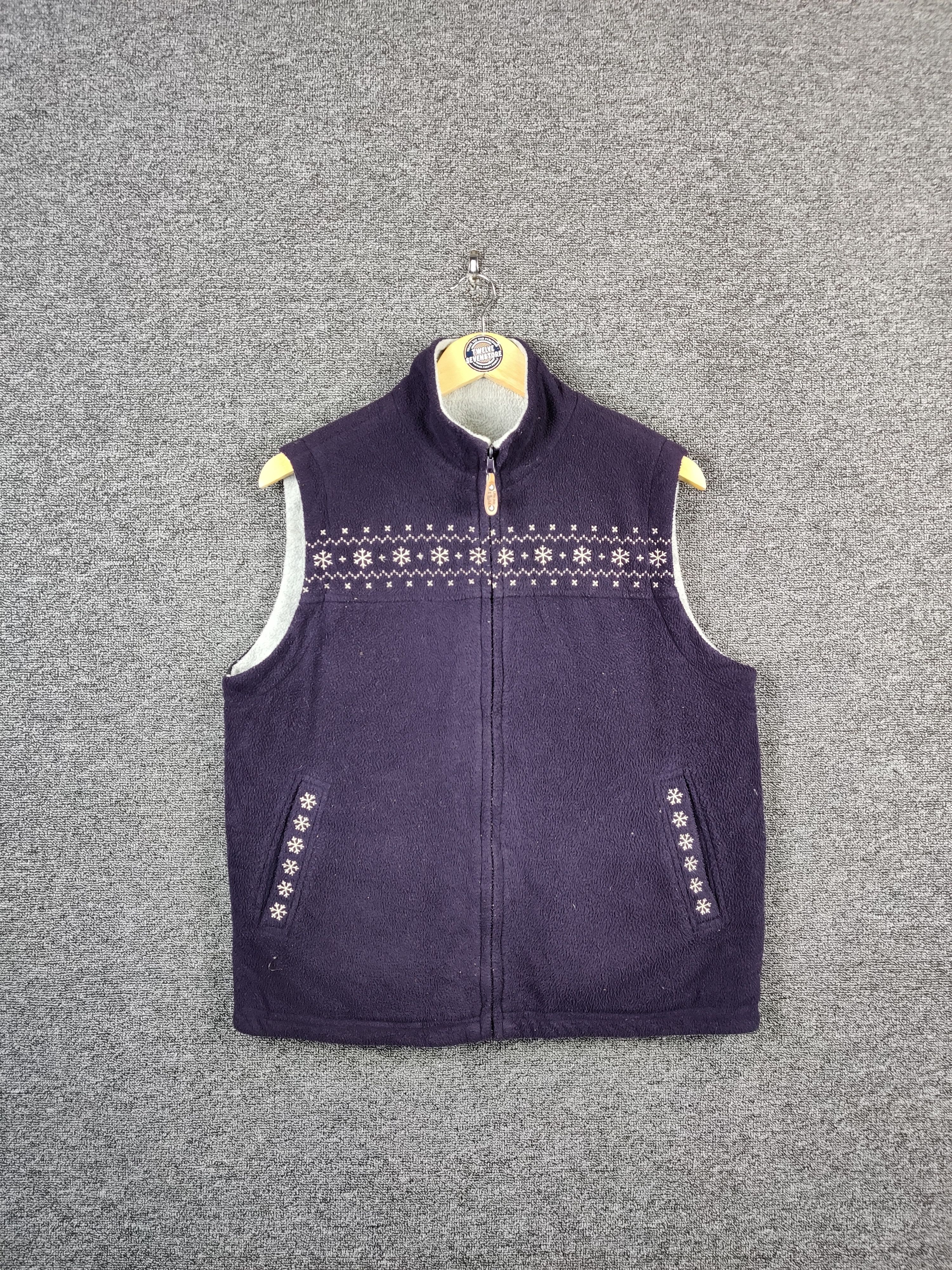 Vintage Vintage Reversible Fleece Zipper Vest Nice Design Size US L / EU 52-54 / 3 - 1 Thumbnail